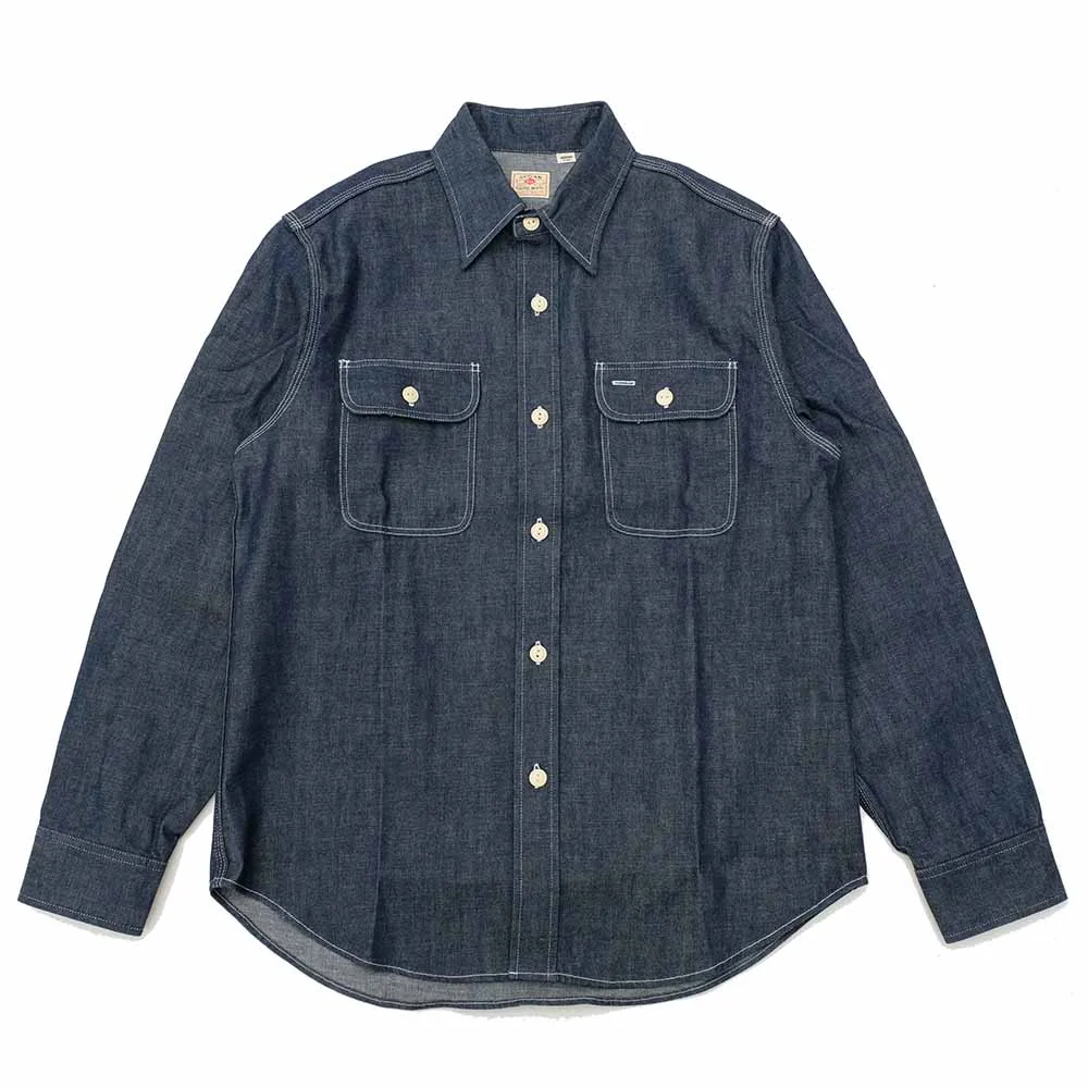 BLUE DENIM L/S WORK SHIRT - SC27852 - 1