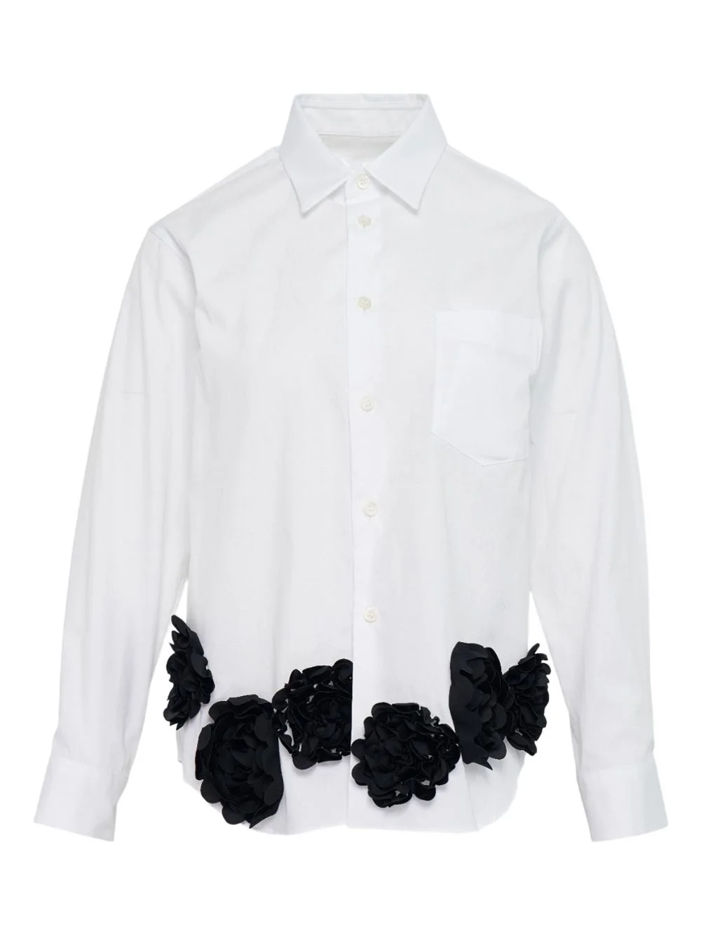 Broad X rose-embellished shirt - 1