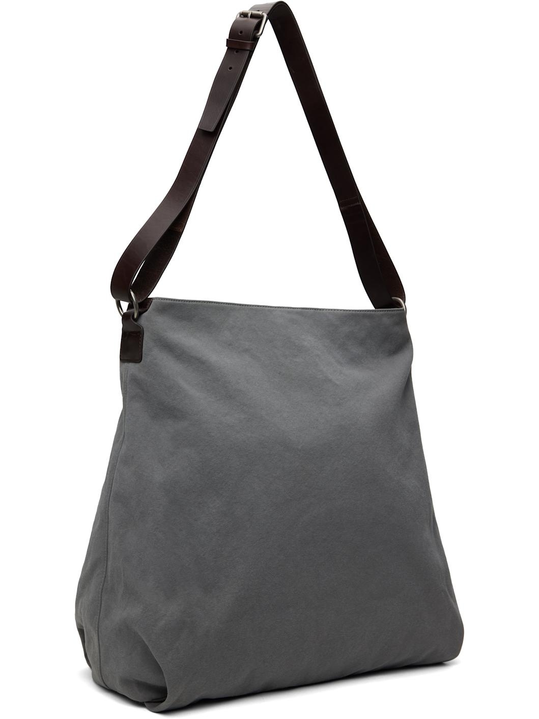 Gray Large Canvas Bag - 2