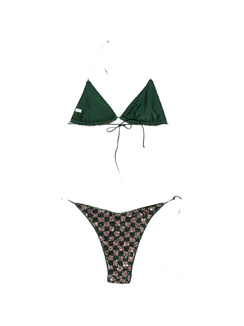 Oséree Oséree Sequins Chess Bikini outlook