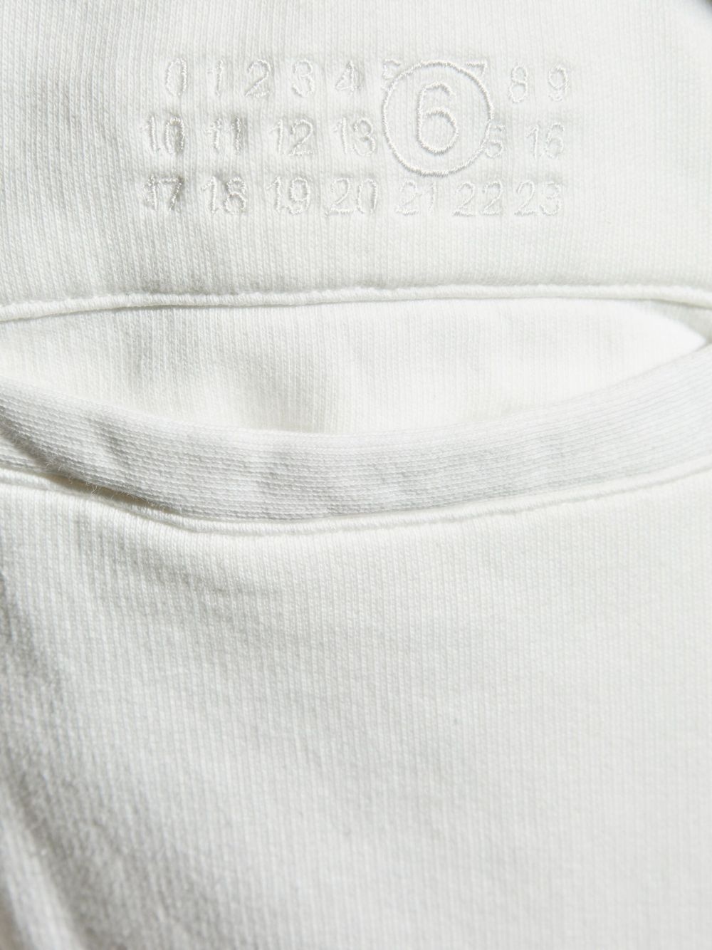 elasticated-waistband cotton track pants - 5