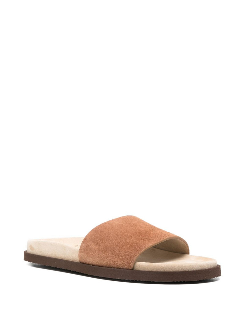 Brunello Cucinelli suede sandals outlook
