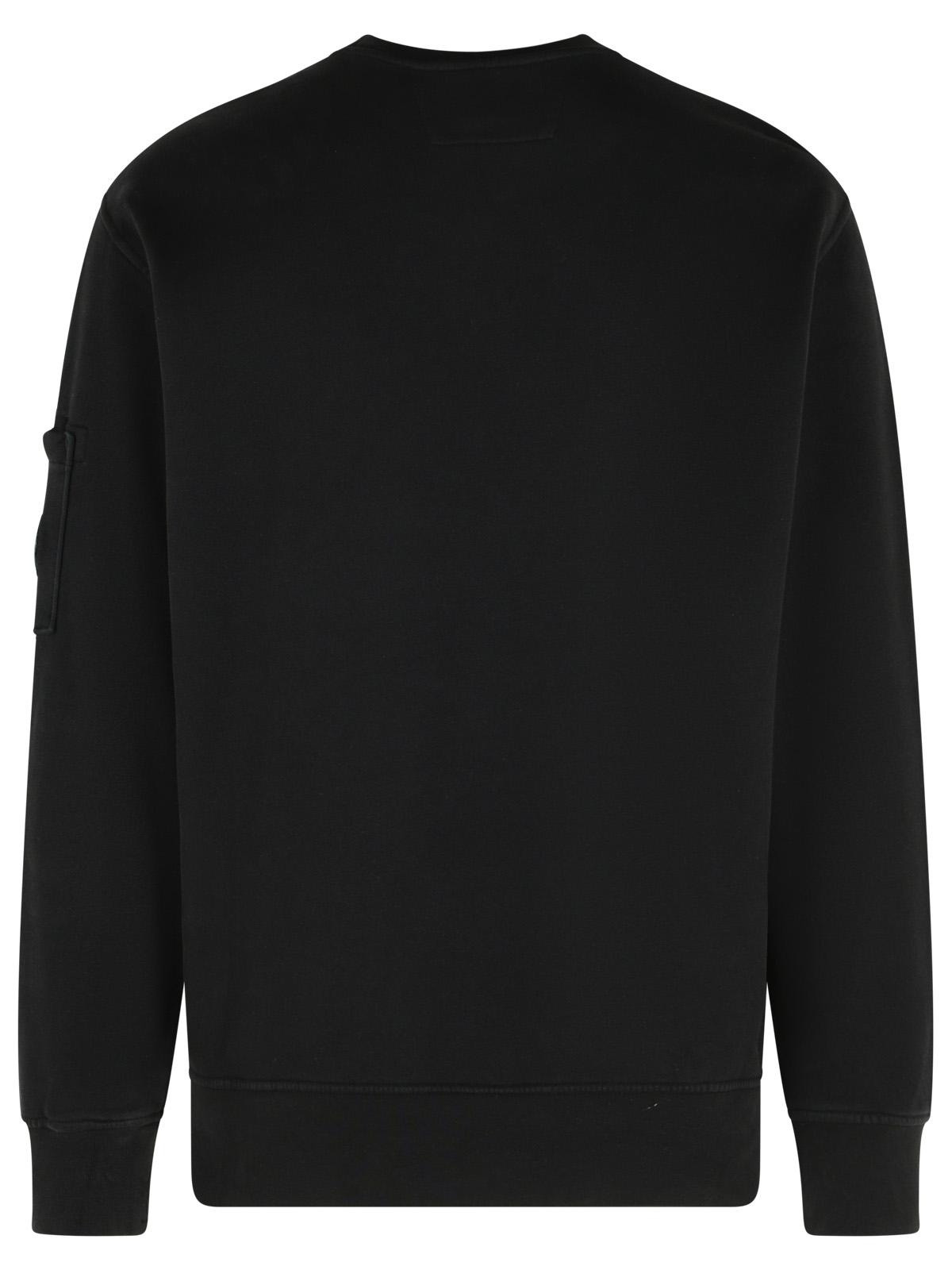 C.P. Company 'Brushed' Black Cotton Sweatshirt Men - 3