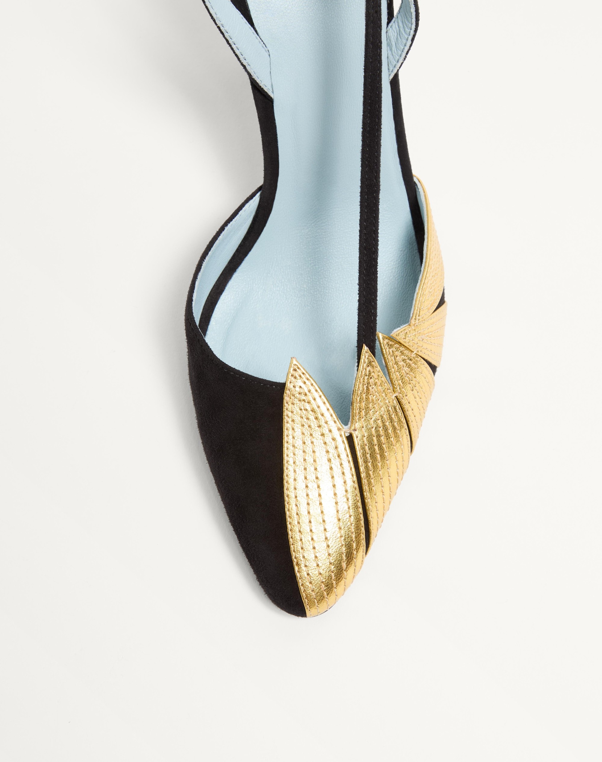 FOLIEFOLIAGE SUEDE SLINGBACK PUMP 90MM - 6