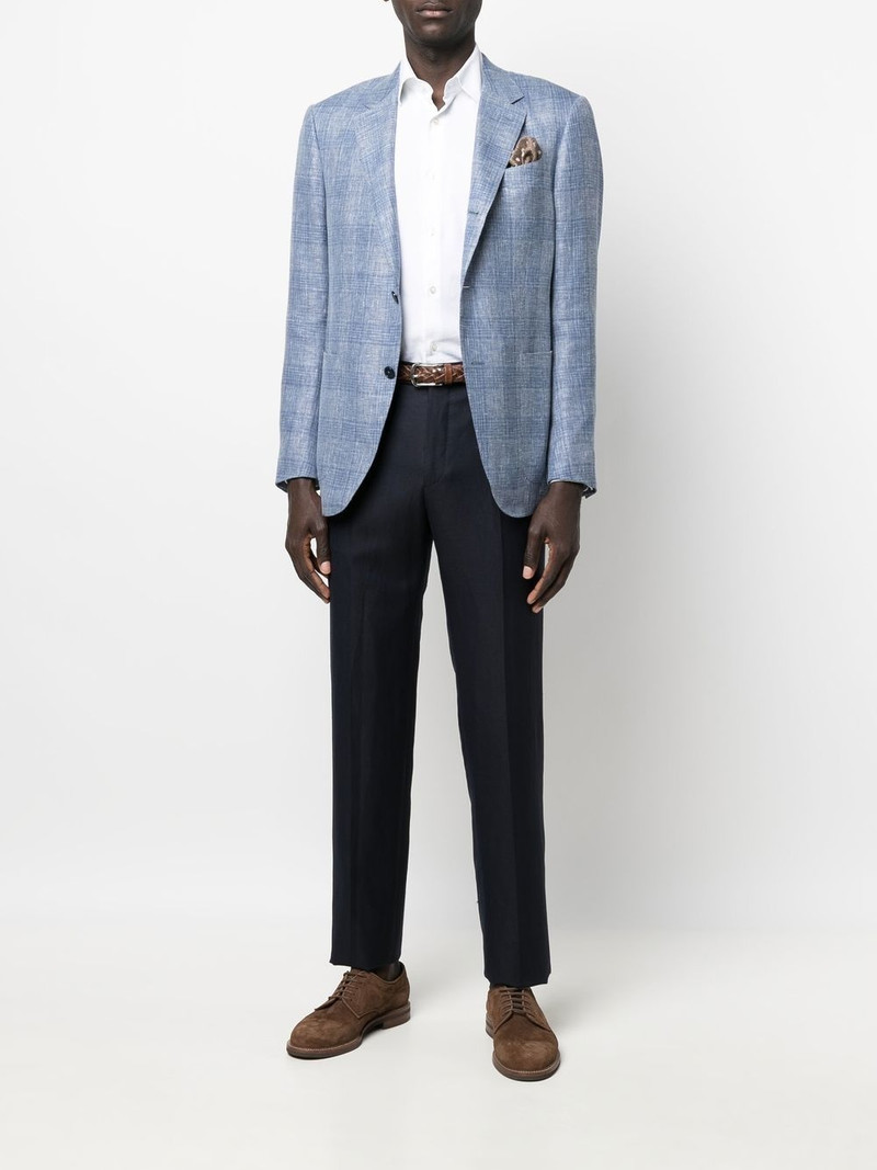 ZEGNA checked single-breasted blazer outlook