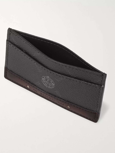 Berluti Signature Logo-Print Canvas and Leather Cardholder outlook