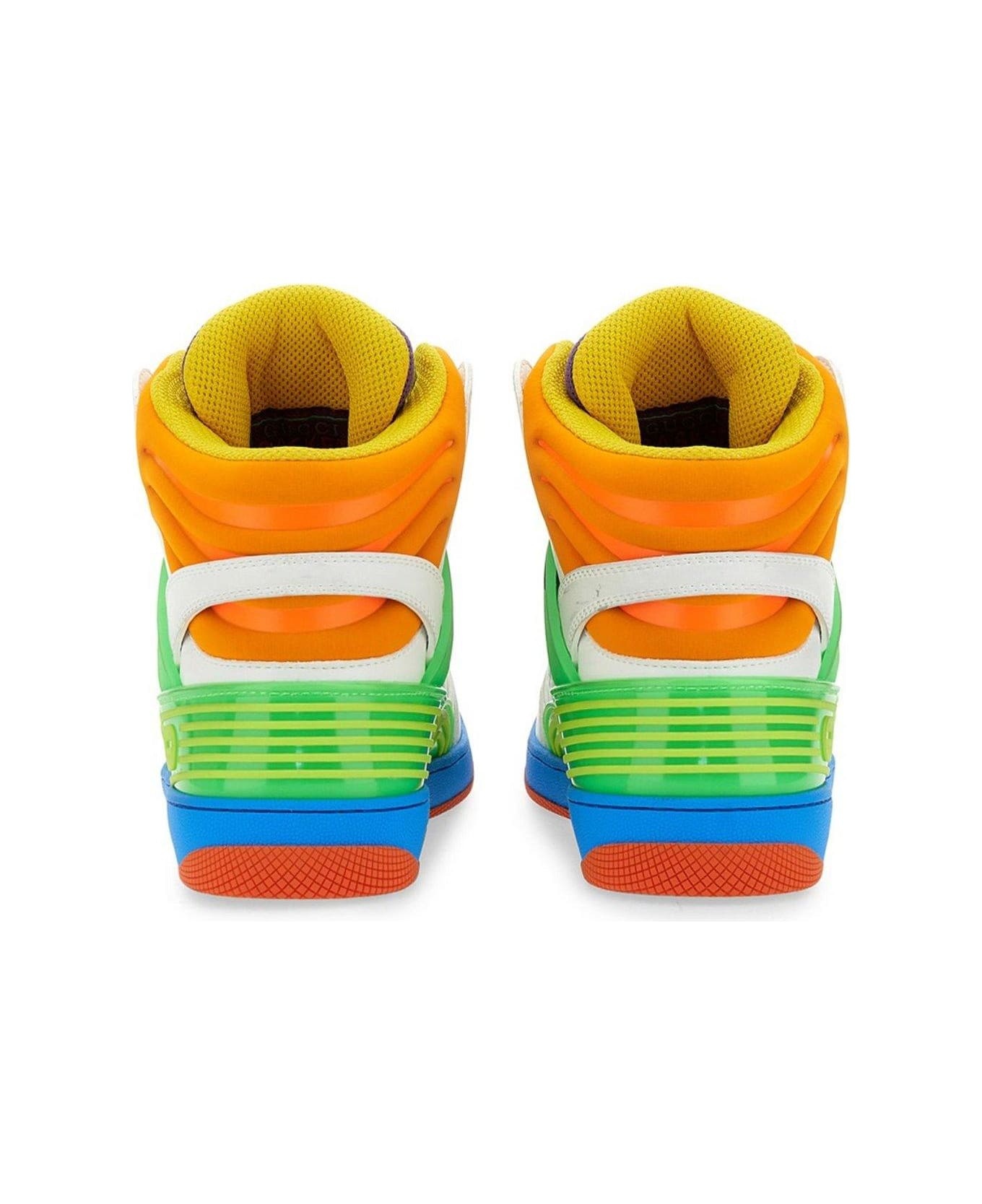 GUCCI Panelled High Top Basketball Sneakers | italist