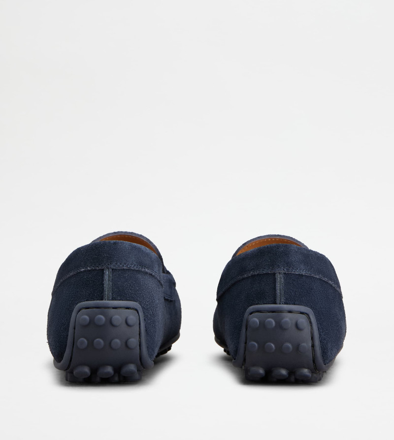 Tod's CITY GOMMINO DRIVING SHOES IN SUEDE - BLUE outlook