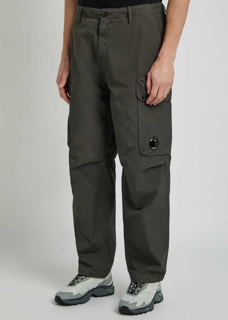 C.P. Company C.P. Company Straight-leg Cotton-poplin Cargo Trousers outlook
