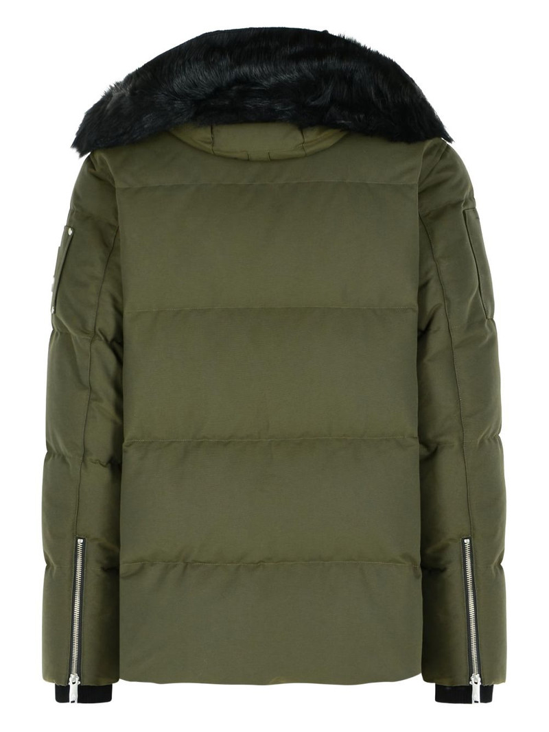 MOOSE KNUCKLES removable-hood quilted coat outlook