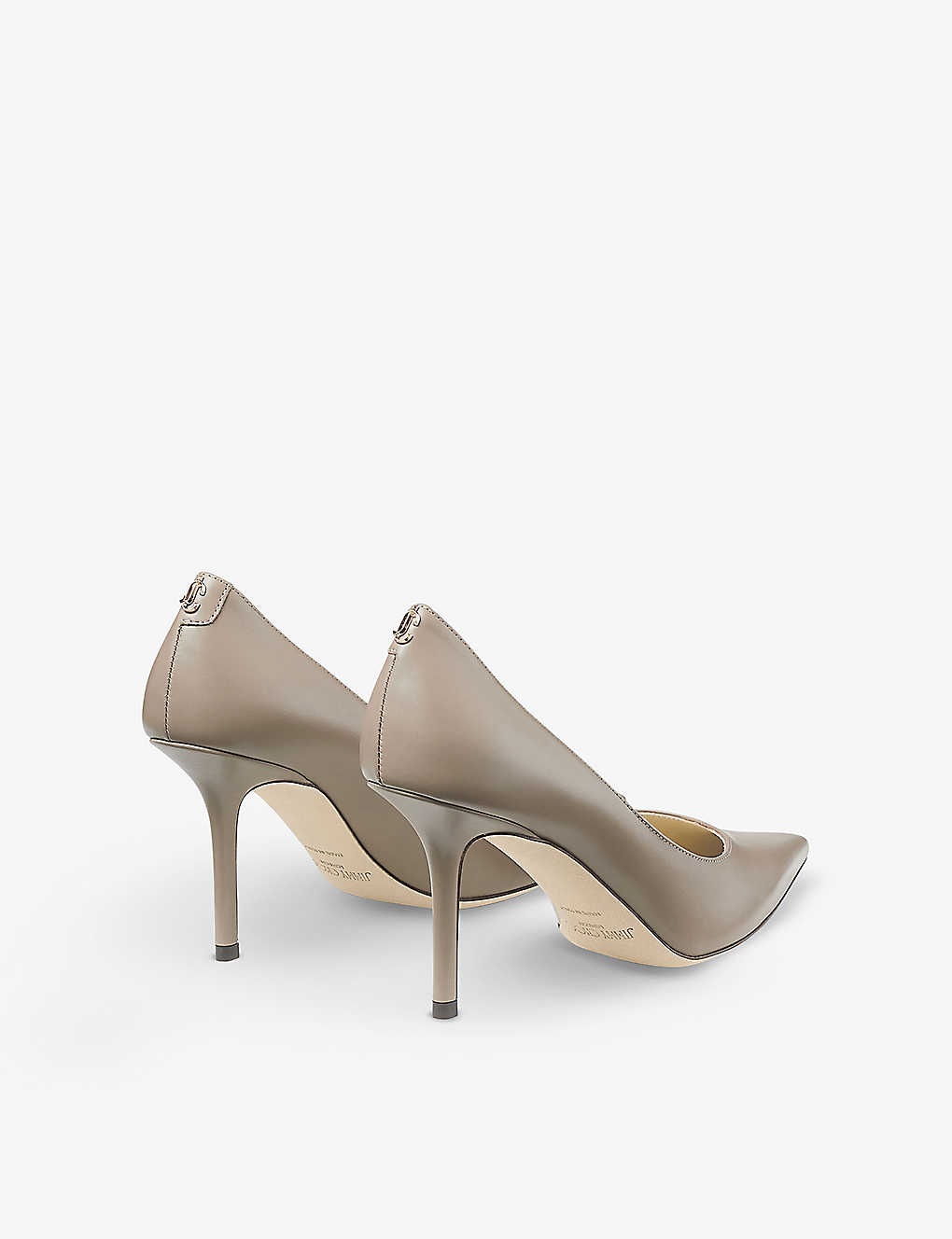 Love 85 monogram-embellished leather heeled courts - 4