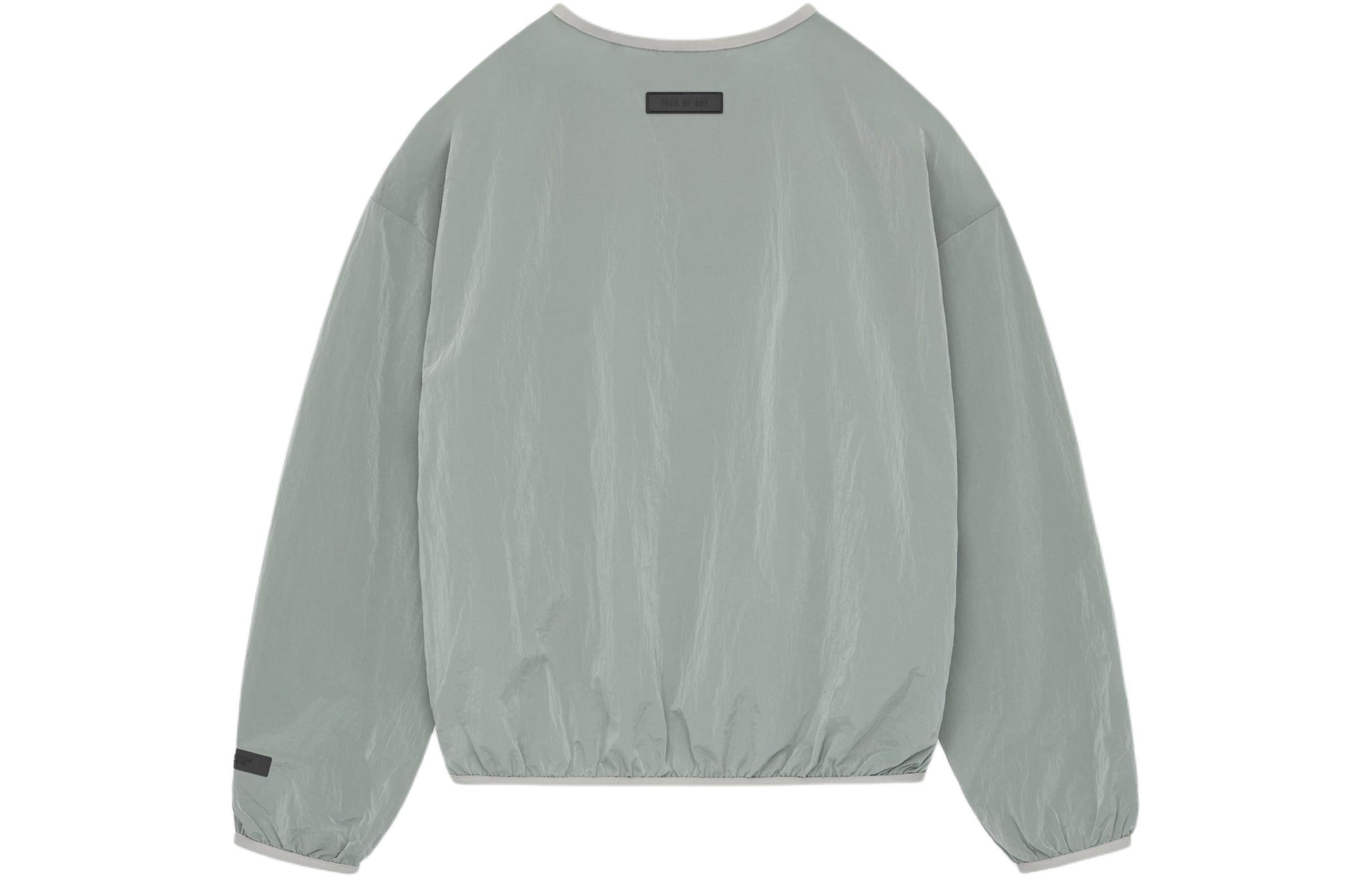 Fear of God Essentials SS24 Crinkle Nylon Pullover Crewneck 'Seal' 186SP244065F - 3