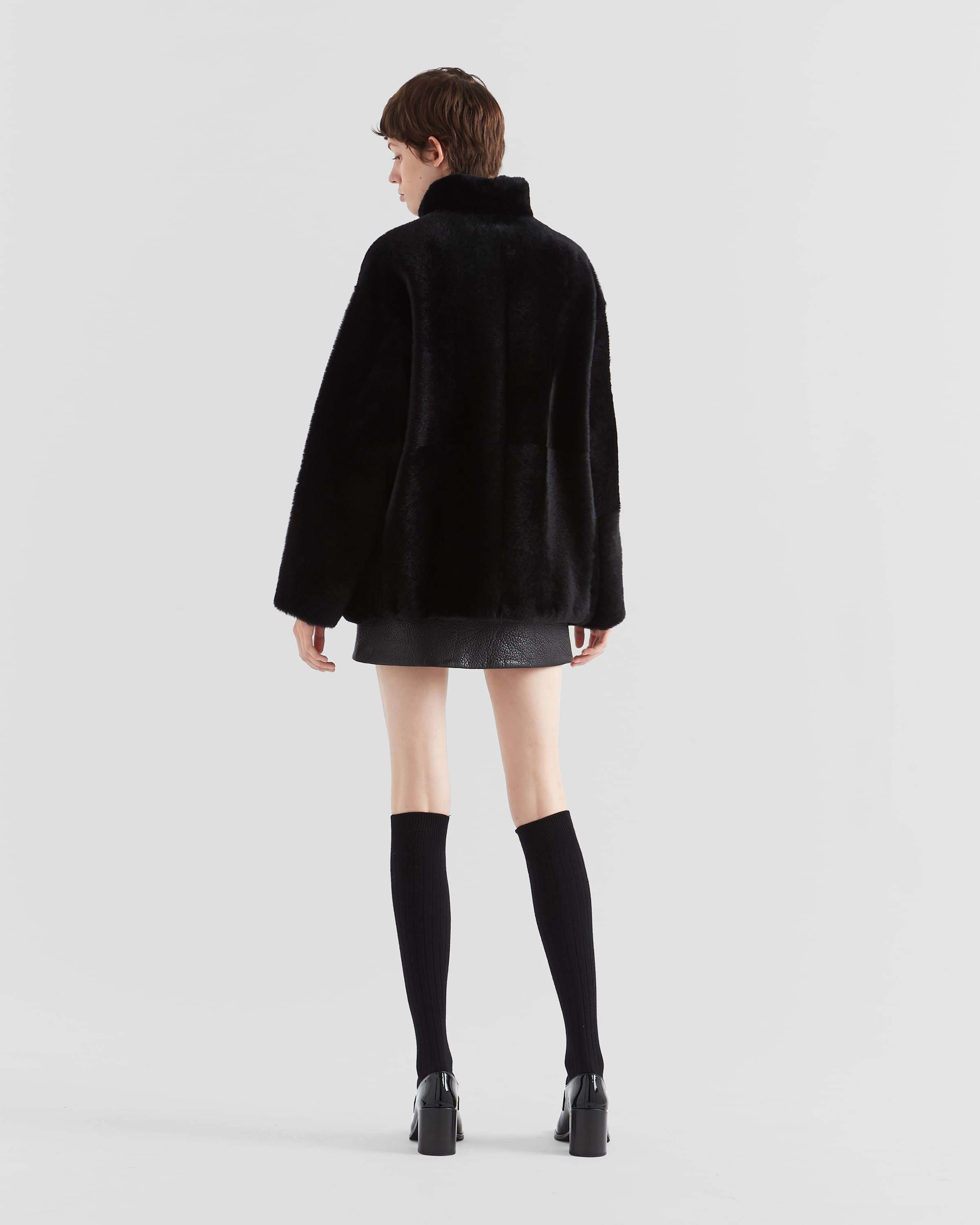 Shearling fur jacket - 5