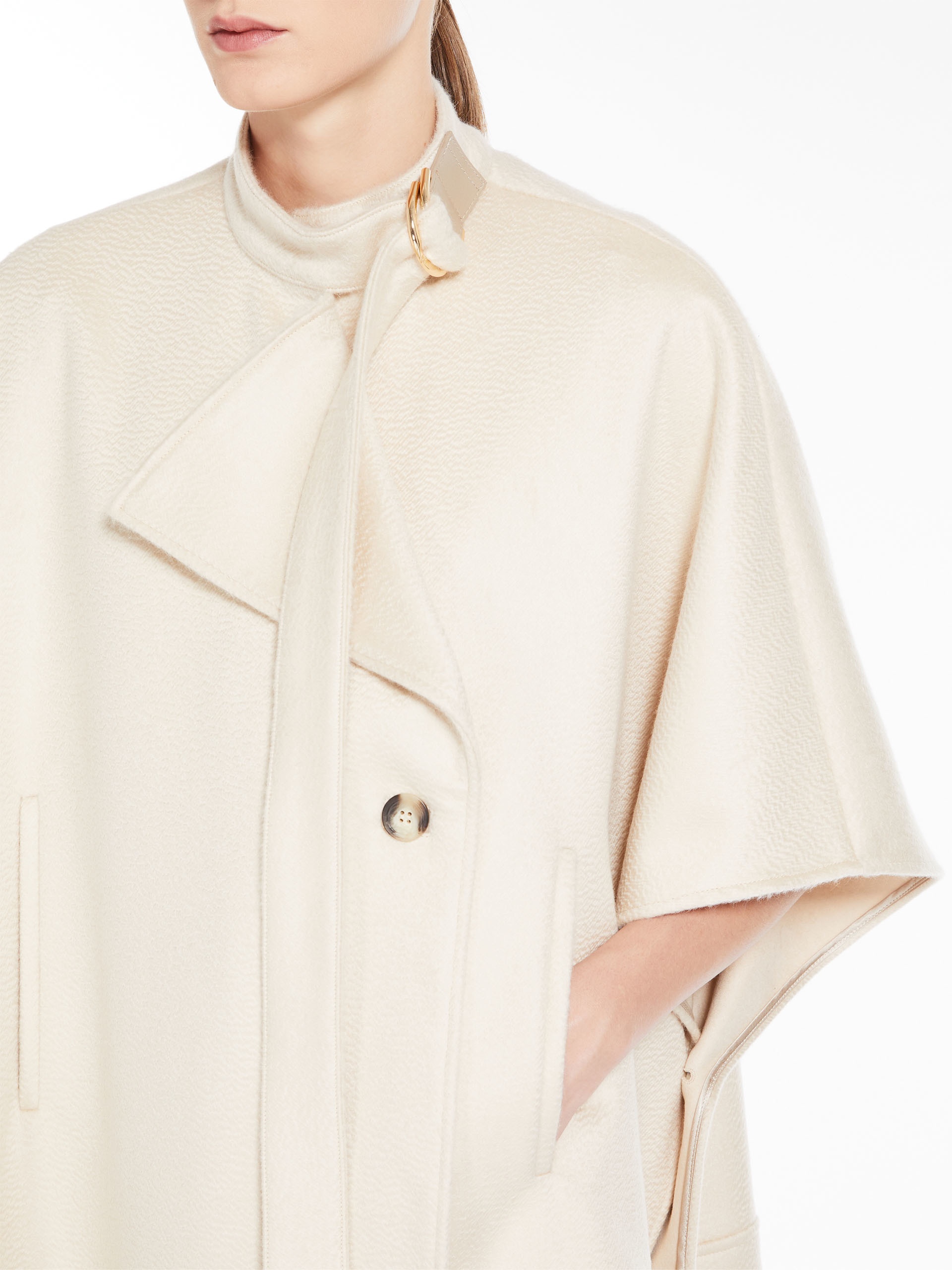 HAVEN Wool and cashmere cape - 5