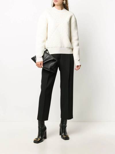 Alexander McQueen patterned rib-knit jumper outlook