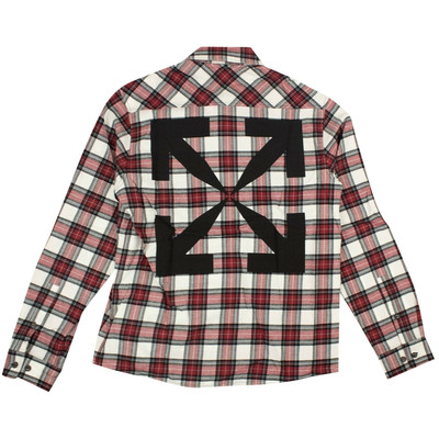 Off-White Off-White Check Arrow Flannel Shirt 'Red' outlook