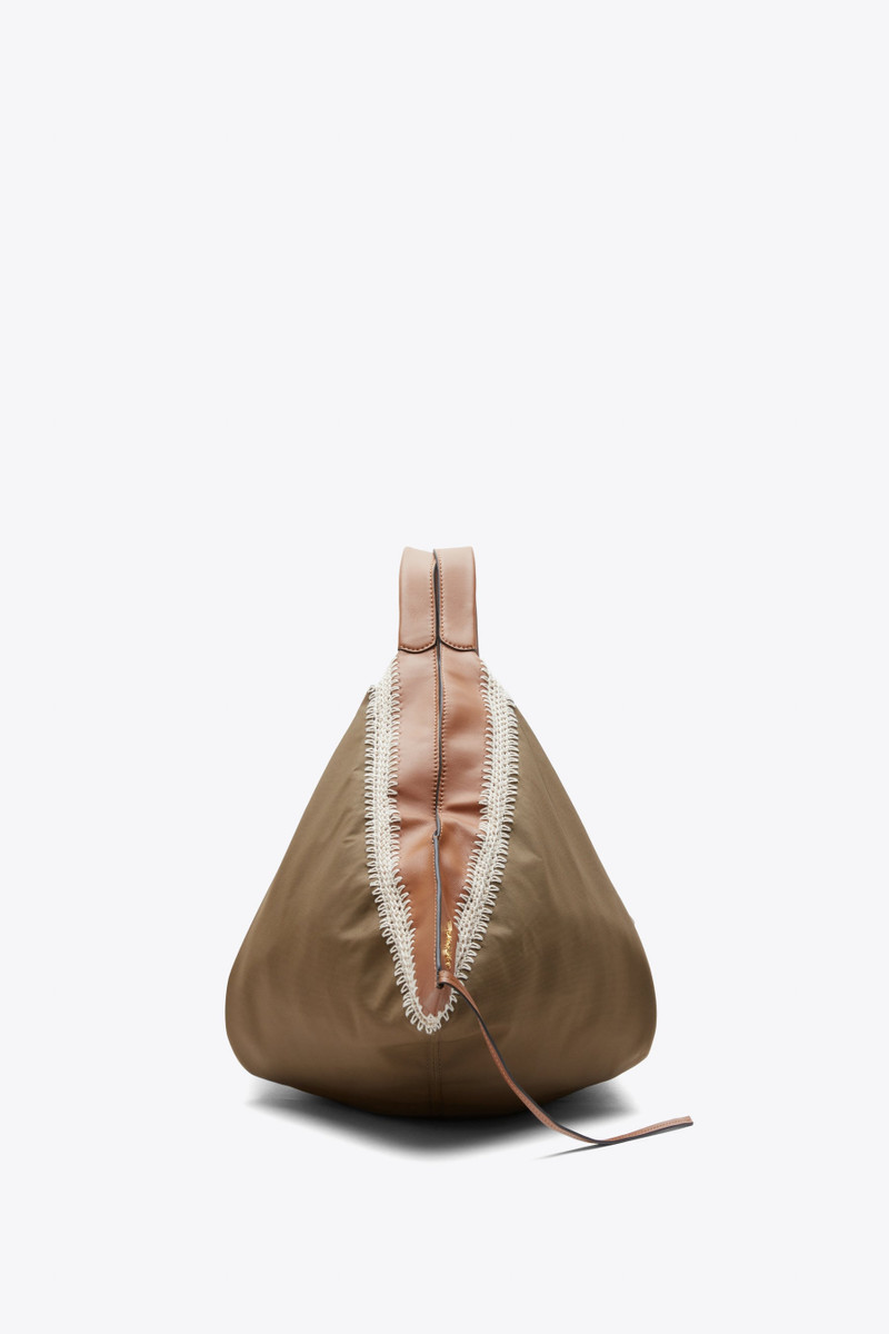 Nylon Luna Medium Bag with Contrast Stitch 3