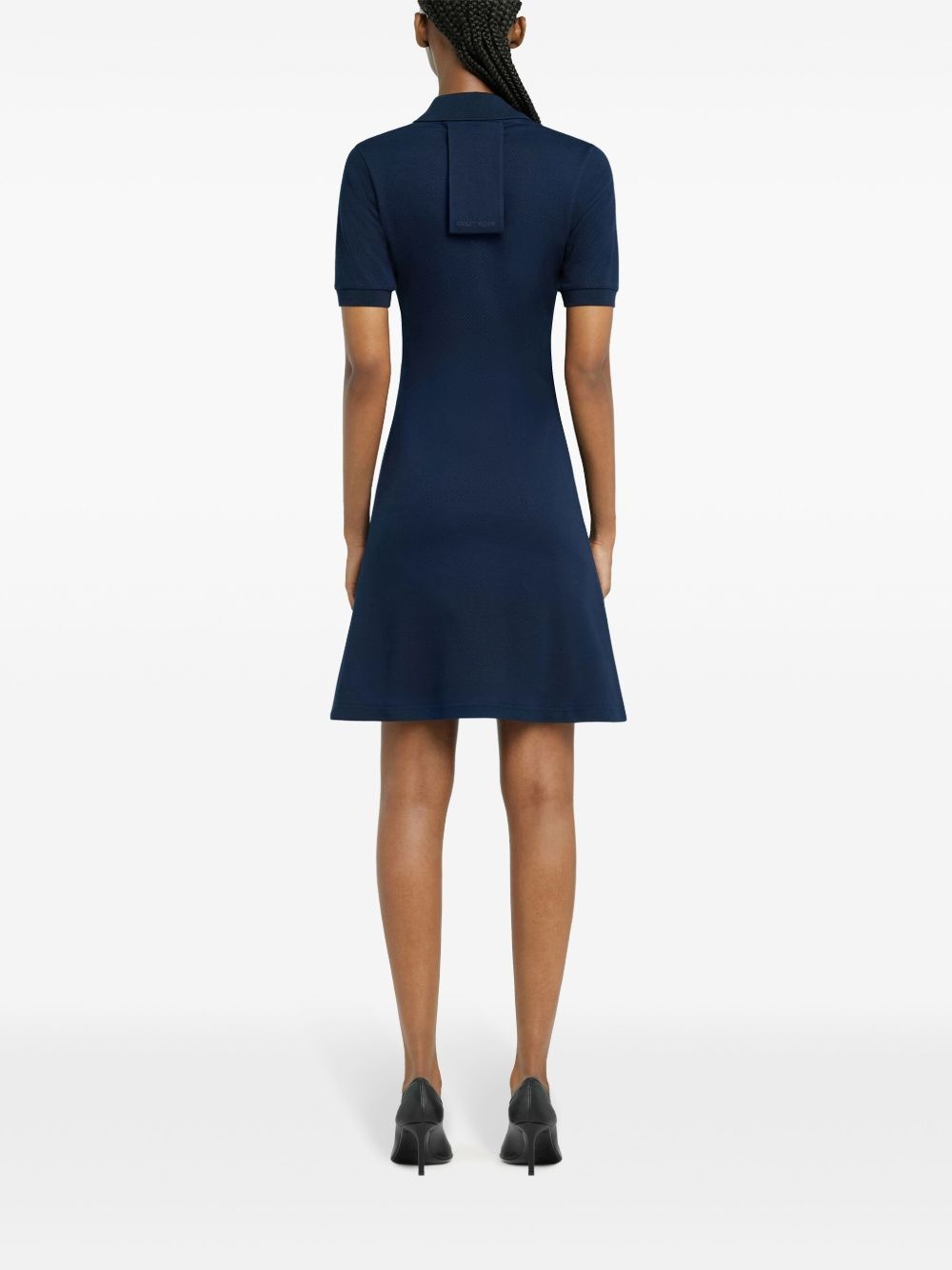 polo-collar mini dress - 4