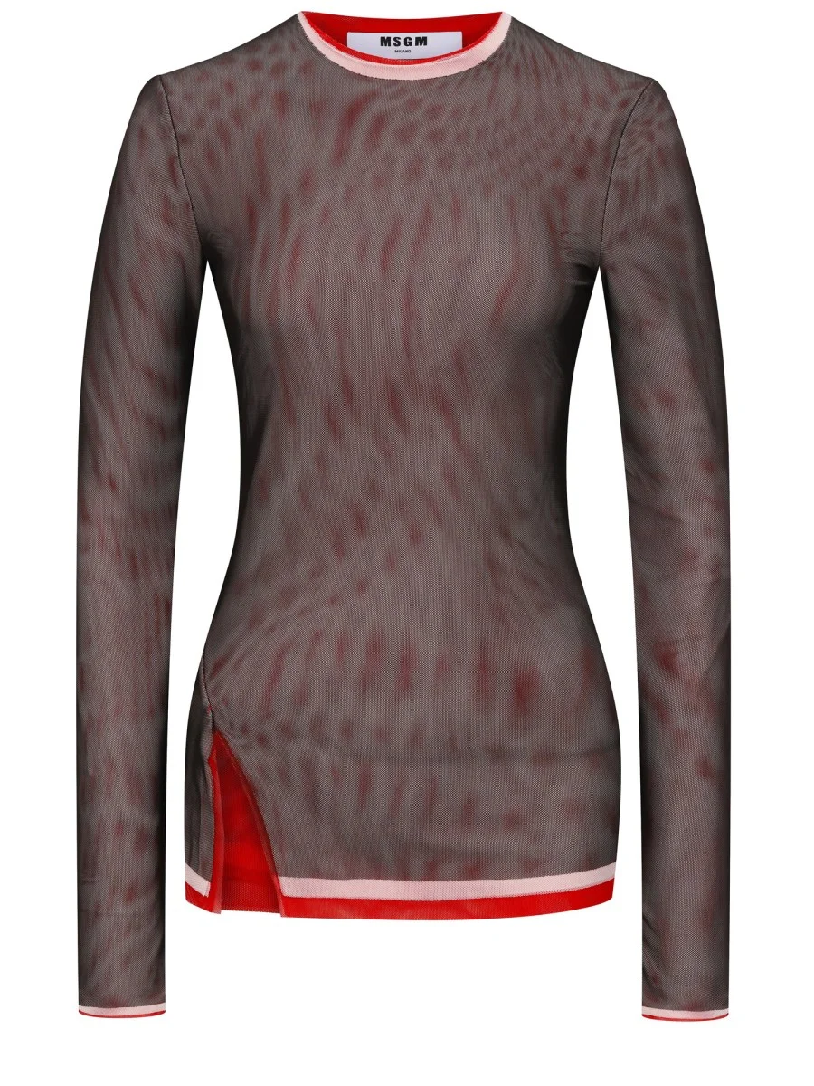 LONG SLEEVE TOP WITH LOGO PATCH - 1