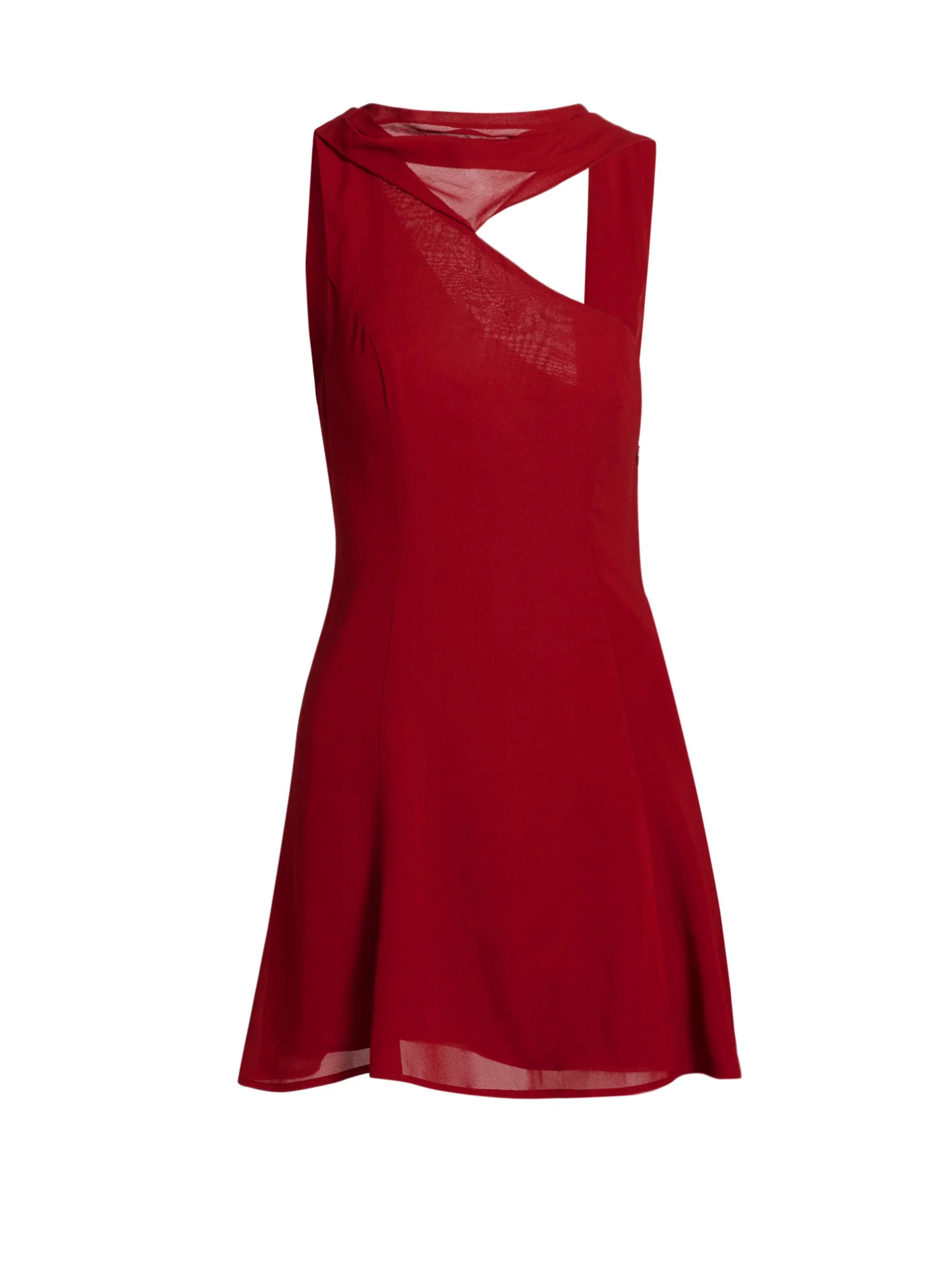 Women's Rossi Asymmetrical Cocktail Dress - Sangre - 1
