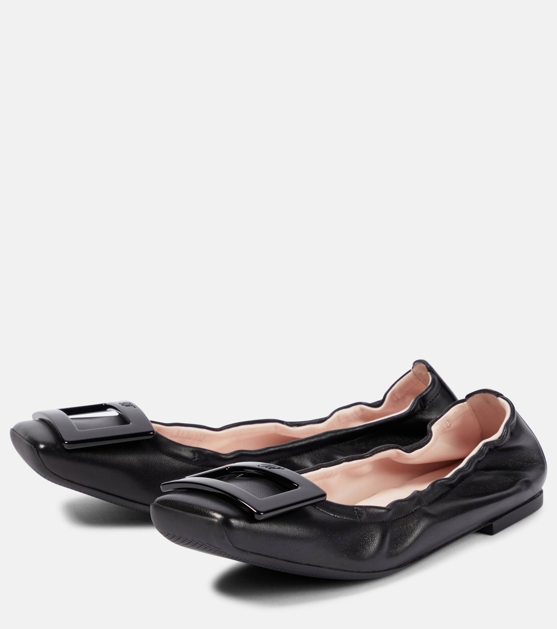 Viv' Pockette leather ballet flats - 5