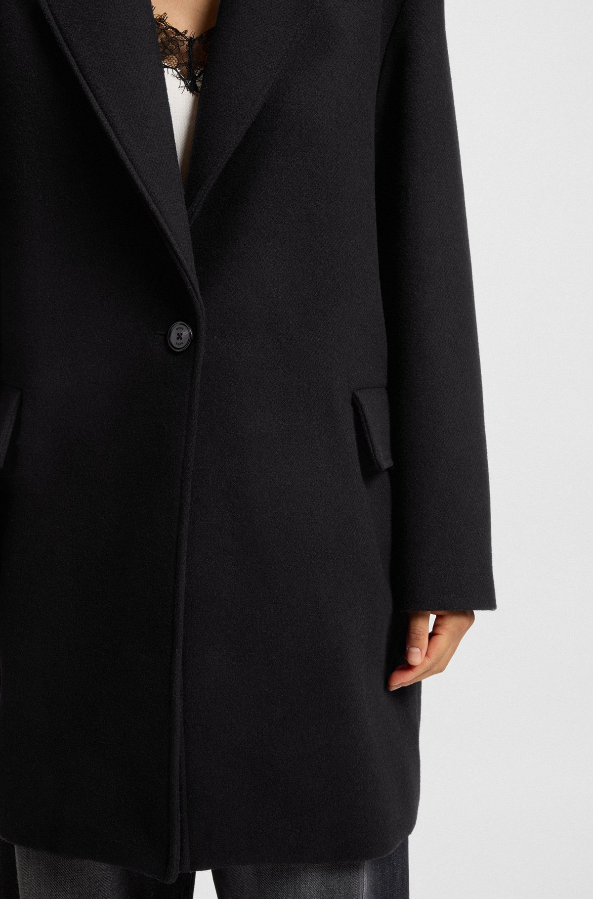 BLAZER-STYLE COAT BLENDED WITH WOOL - 6