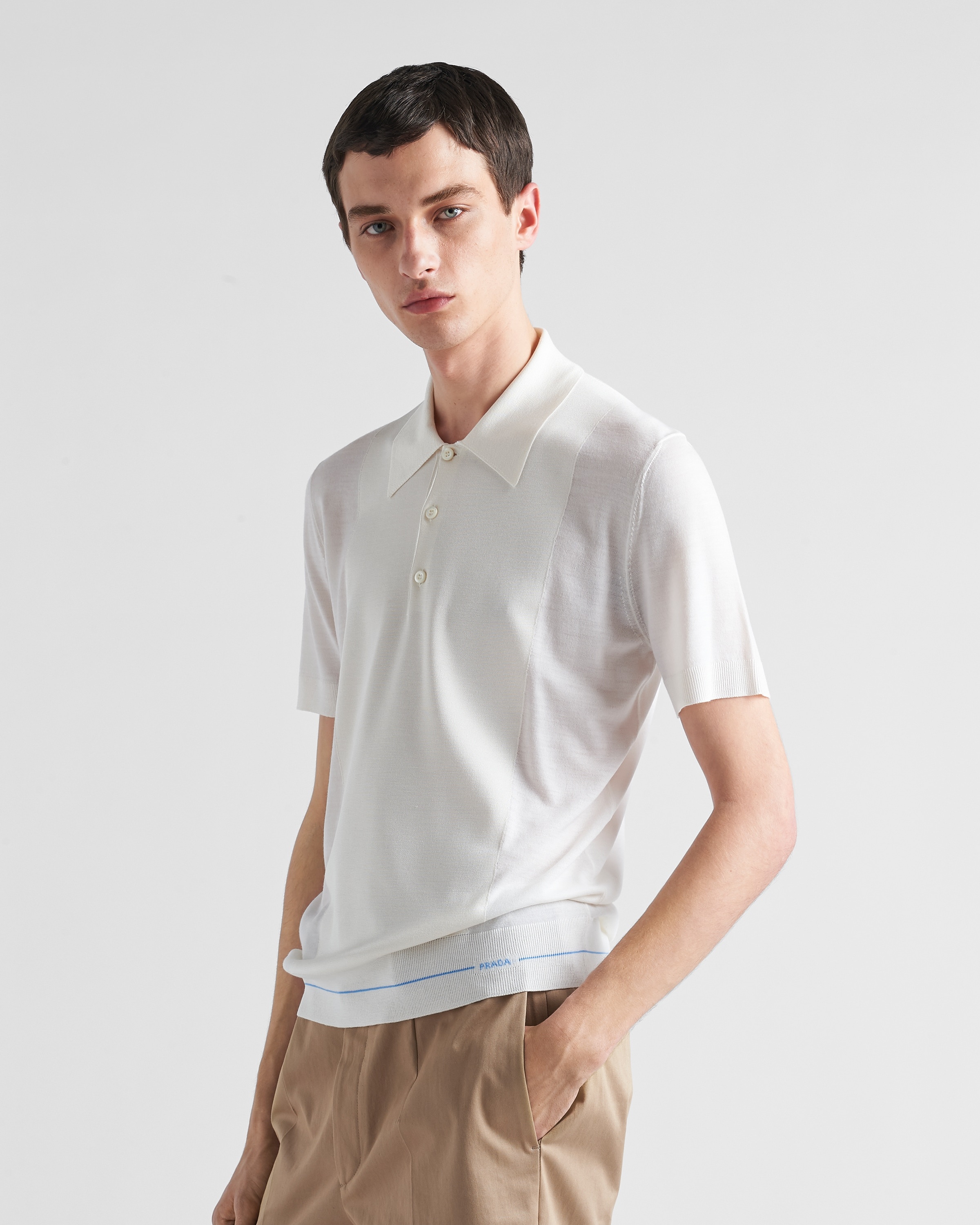 Worsted-wool polo shirt - 3