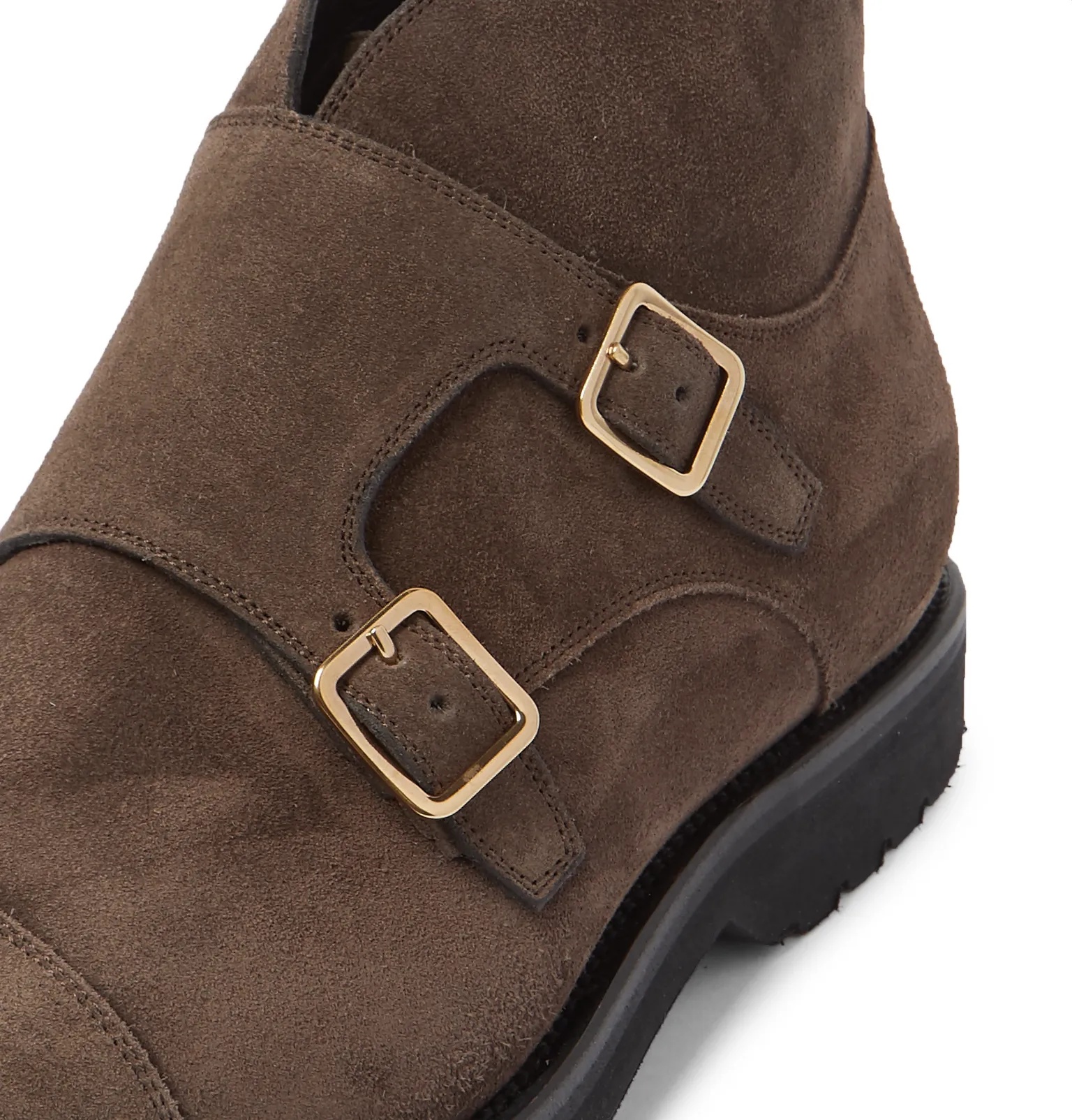 Kensington Suede Monk-Strap Boots - 7