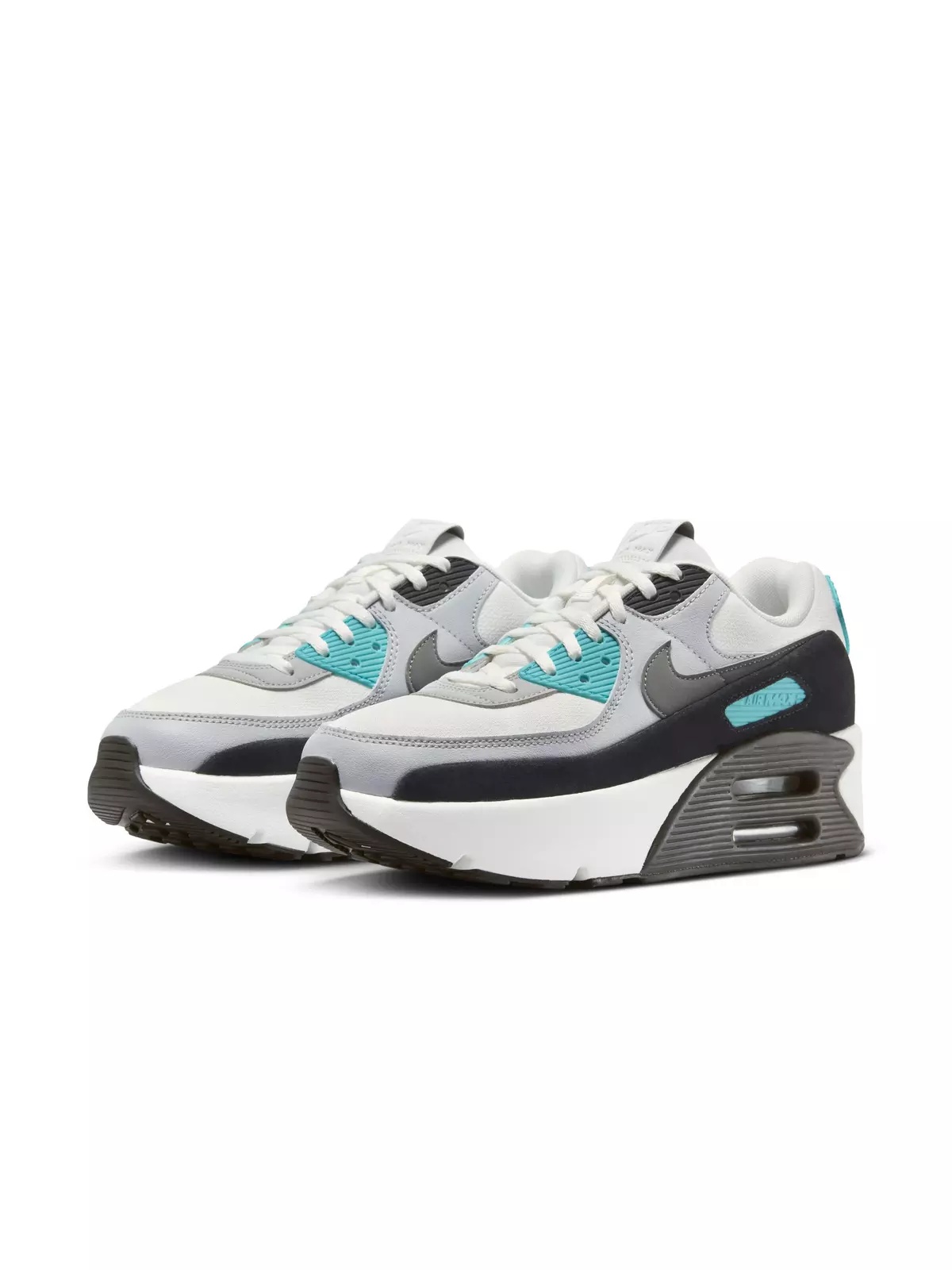 Air Max 90 LV8 "Summit White/Wolf Grey/Black/Smoke Grey" Women's Shoe - 3