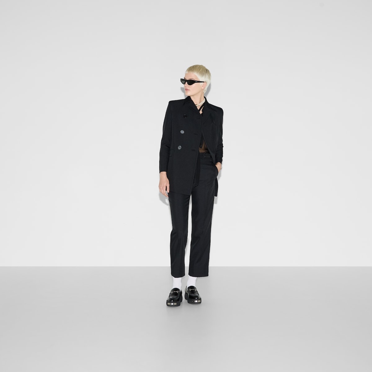 Fine drill jacket with martingale - 2