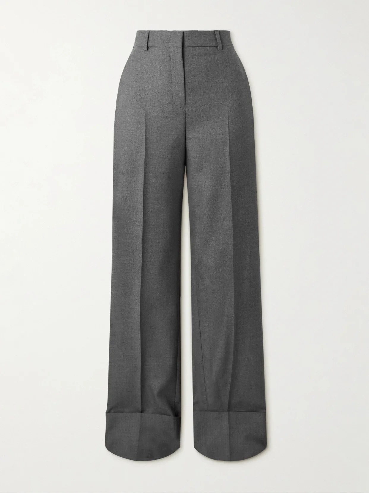 Wool-twill Straight-leg Pants - 1