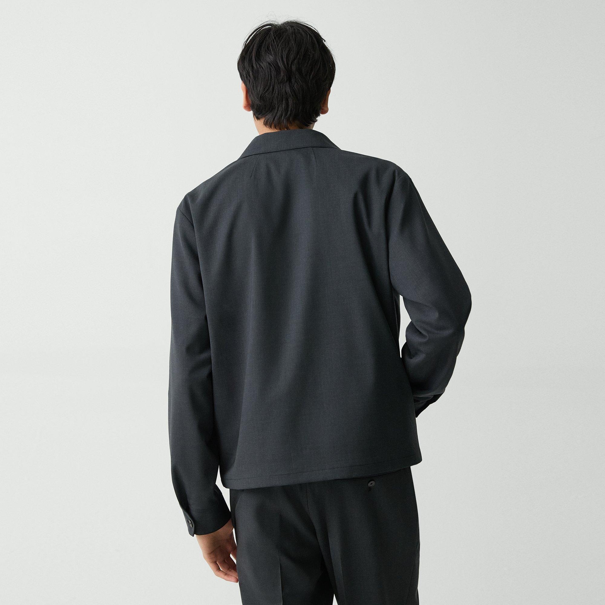 Hazelton Zip Jacket in Stretch Wool - 4