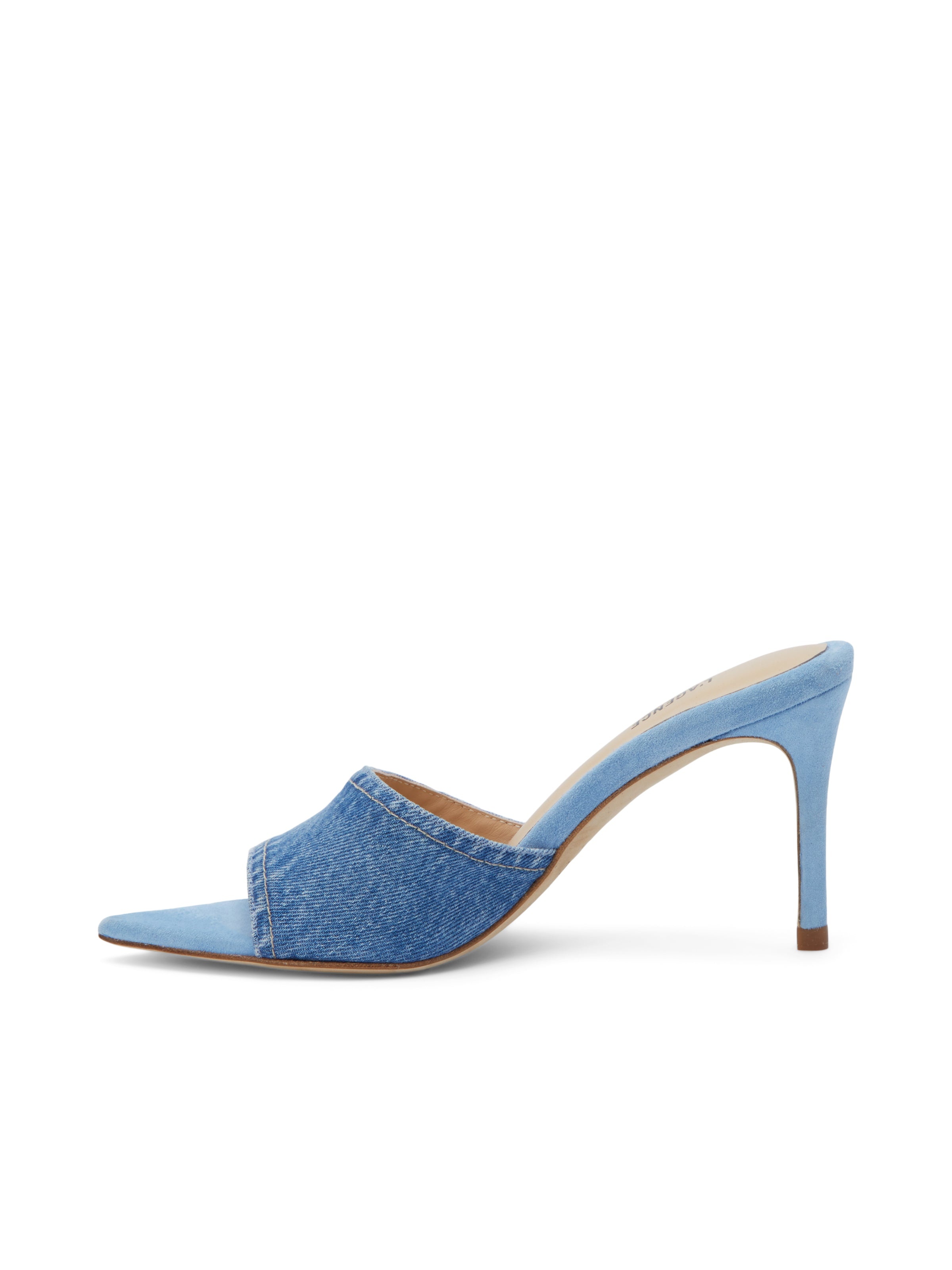 Lolita Denim Open-Toe Mule - 3