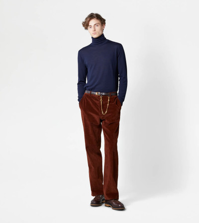 Tod's TURTLENECK SWEATER - BLUE outlook