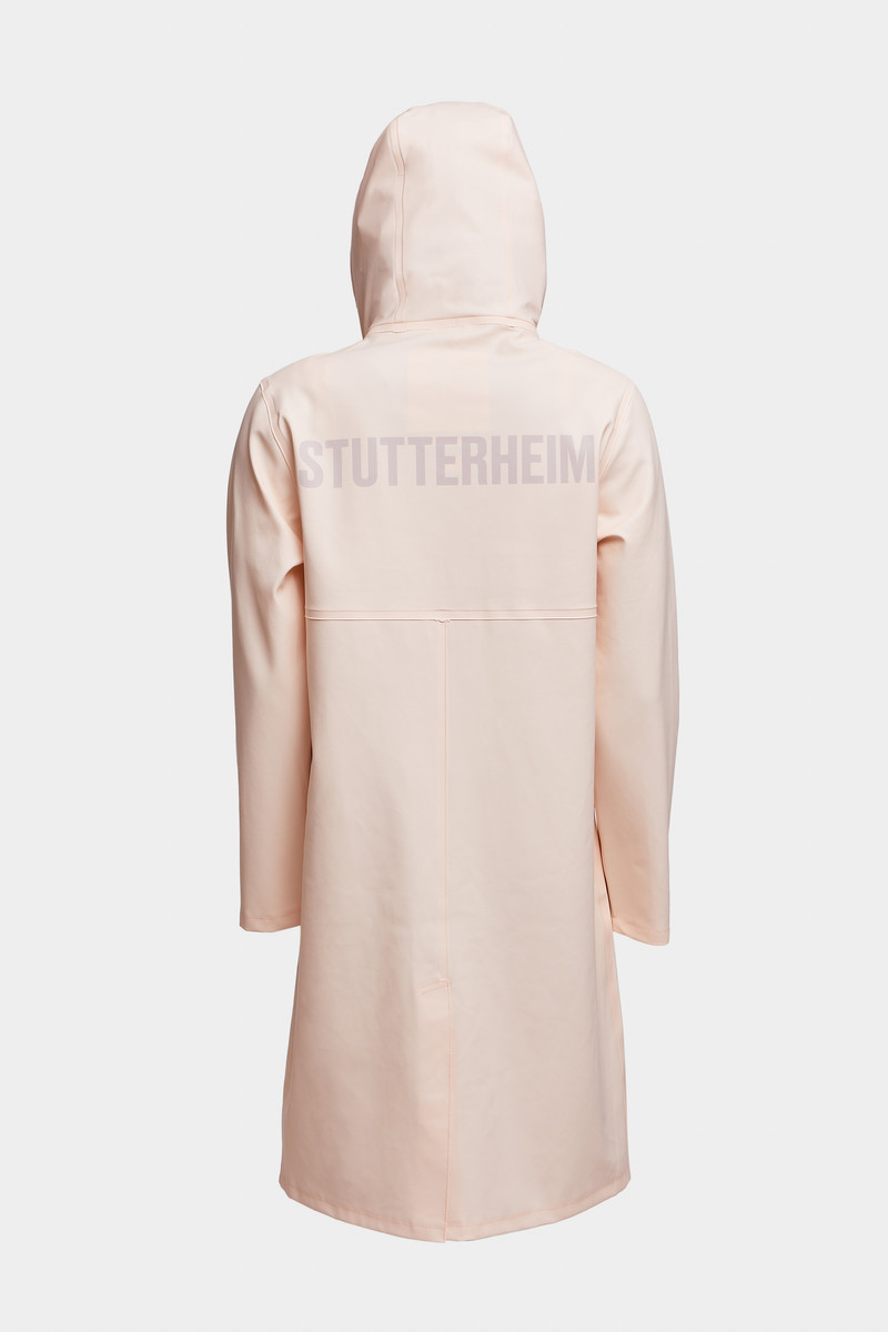 Stockholm Long Print Women Raincoat Peach 6