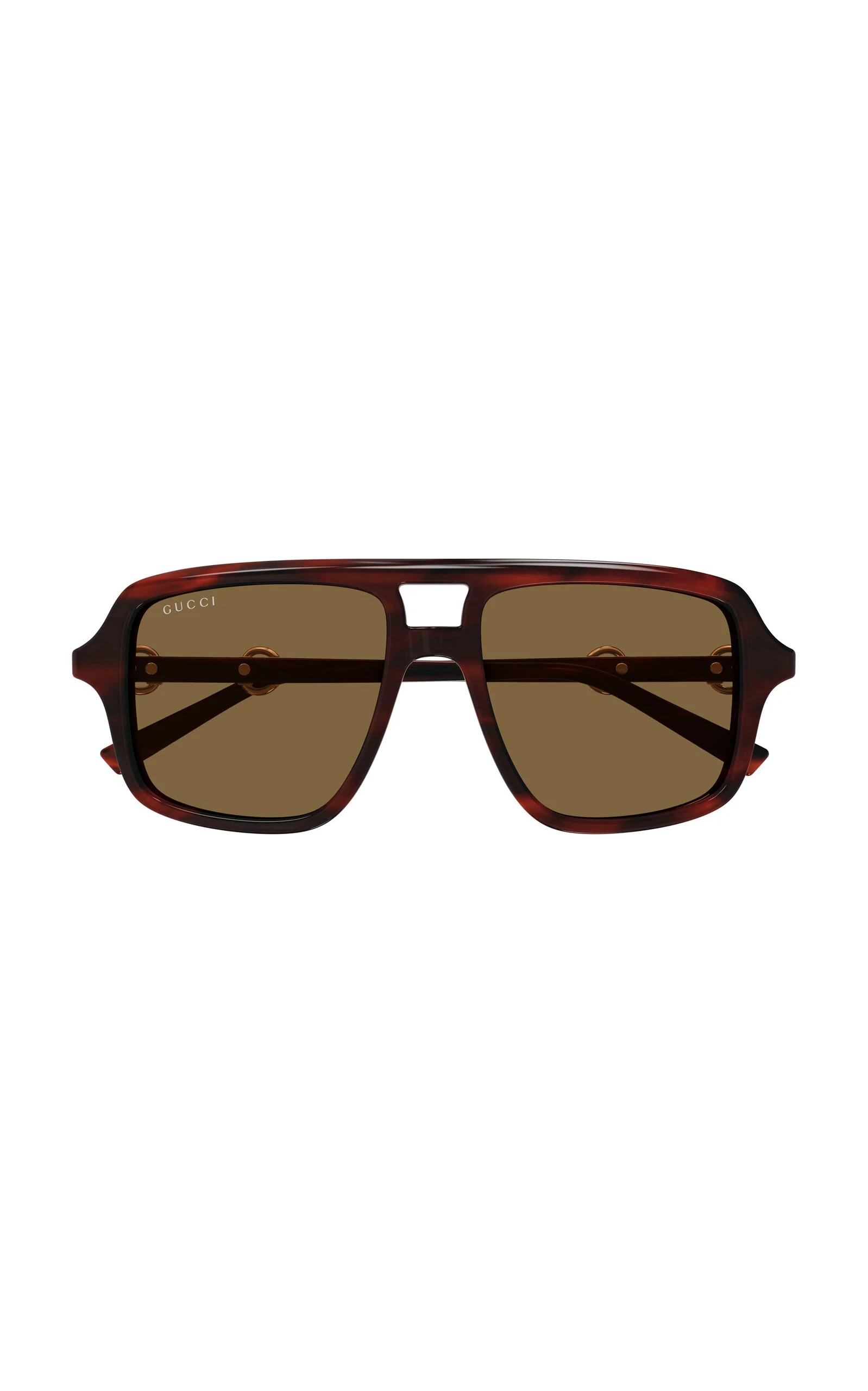 Aviator-Frame Acetate Sunglasses brown - 1