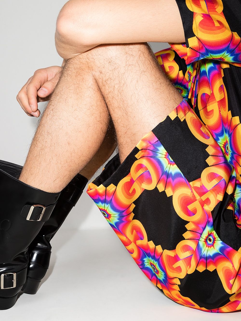 GG kaleidoscope knee-length shorts - 4