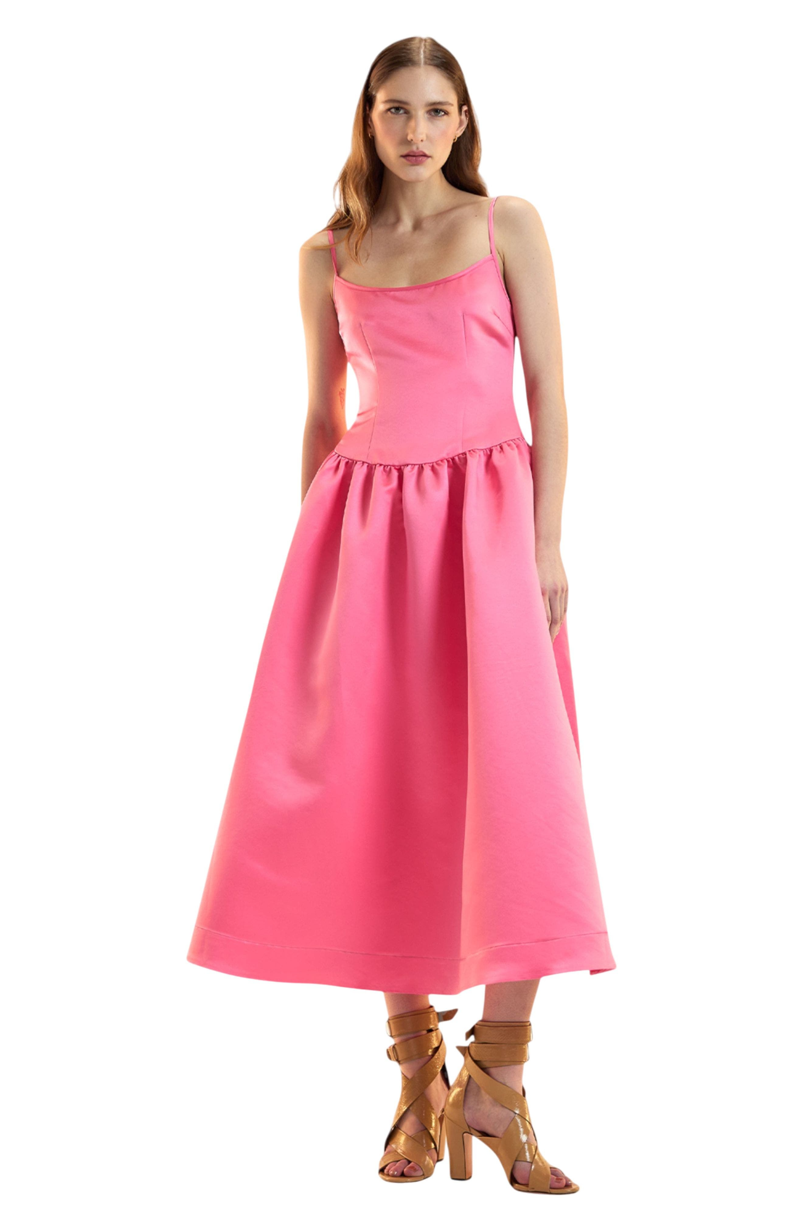 Cynthia Rowley The Genevive Silk Dress in Pink at Nordstrom - 1