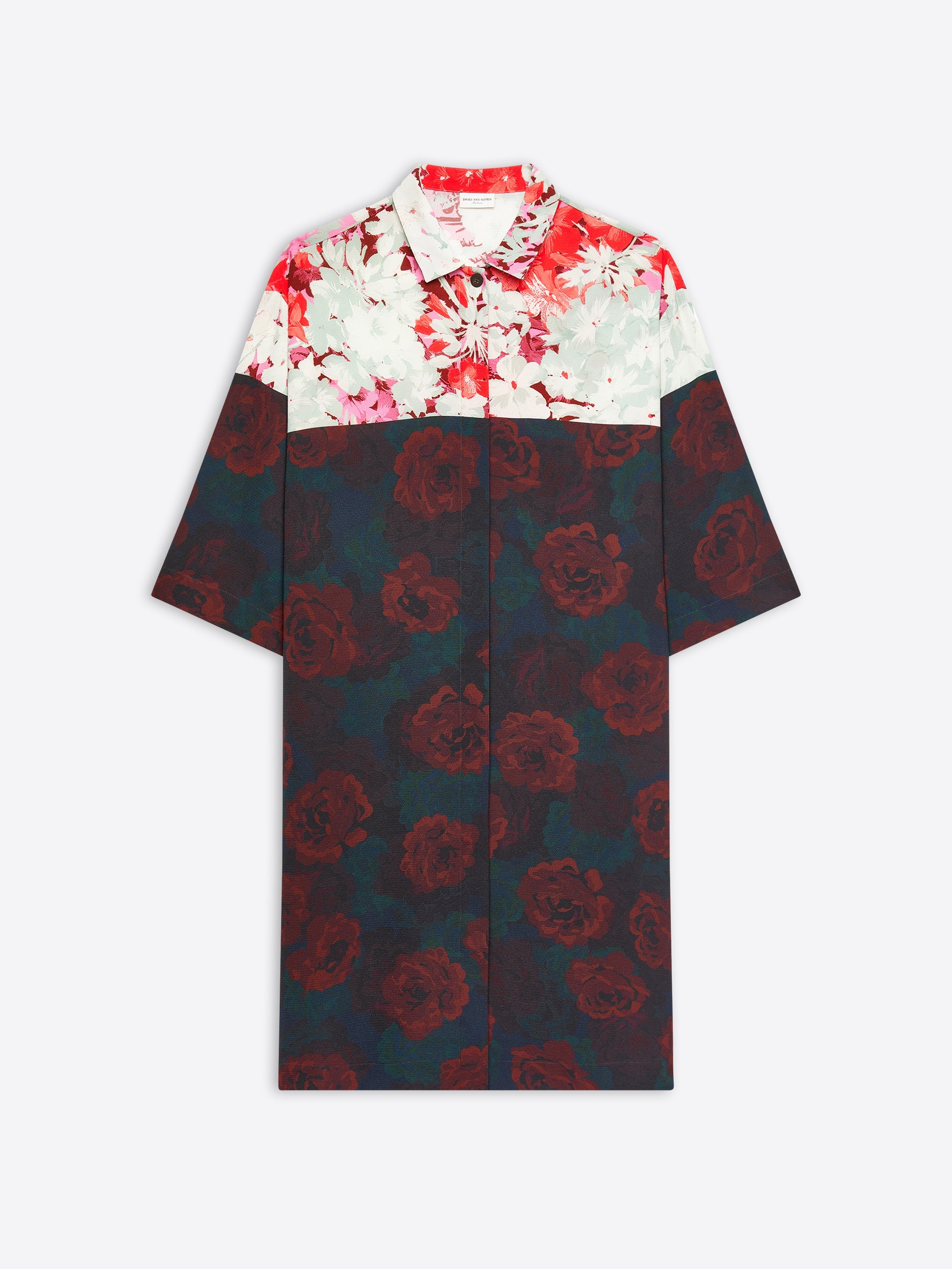 FLORAL SHIRT DRESS - 1
