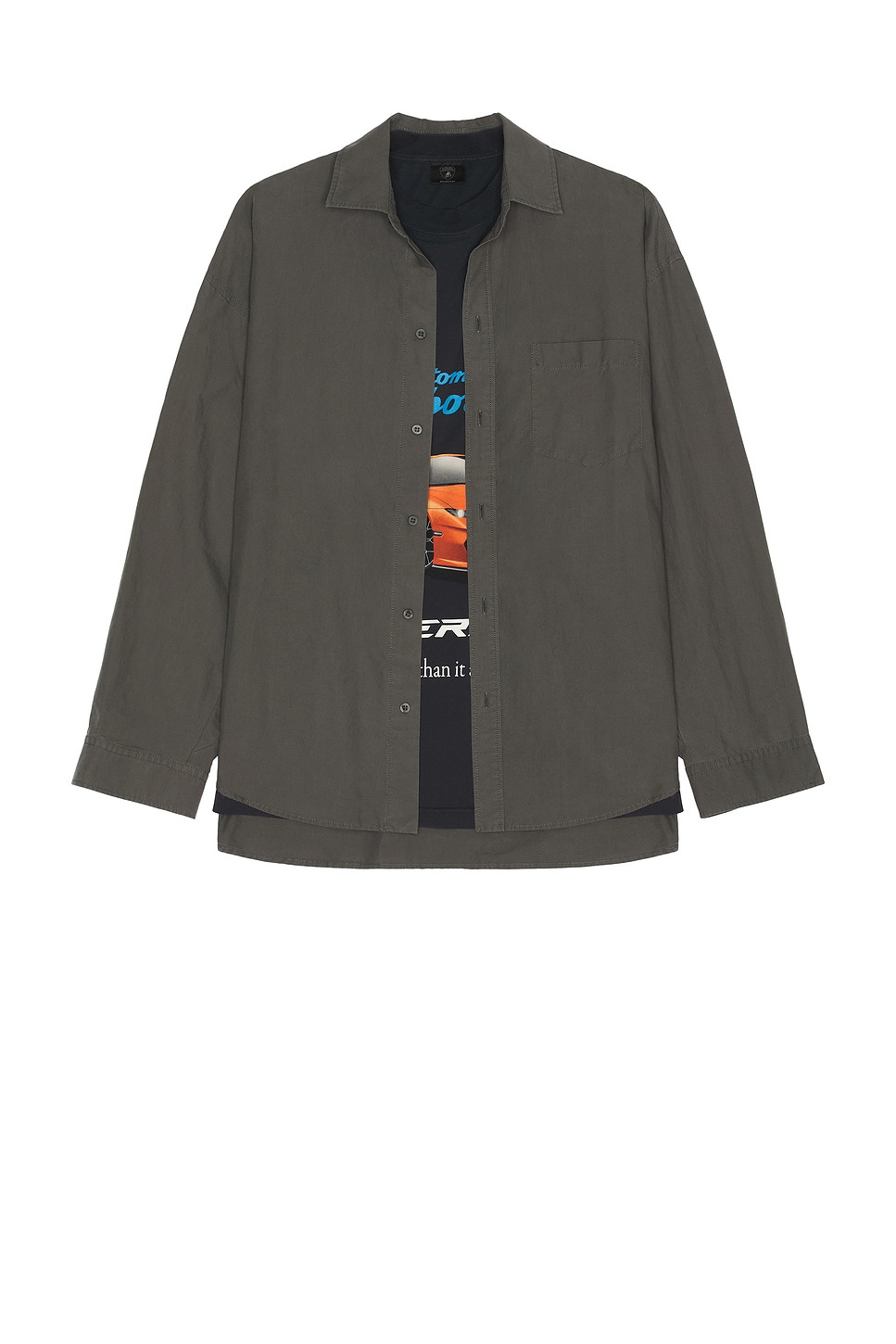x Lamborghini Long Sleeve Layered Shirt - 1