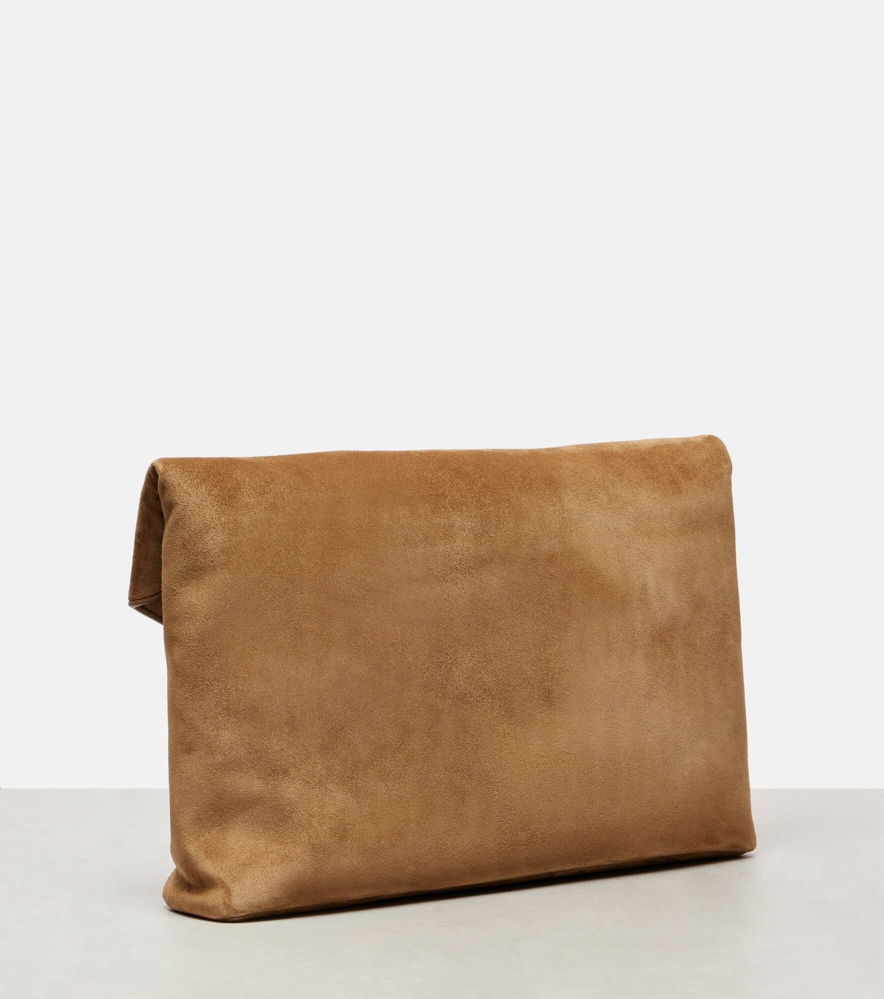 Cassandre Large suede clutch - 4