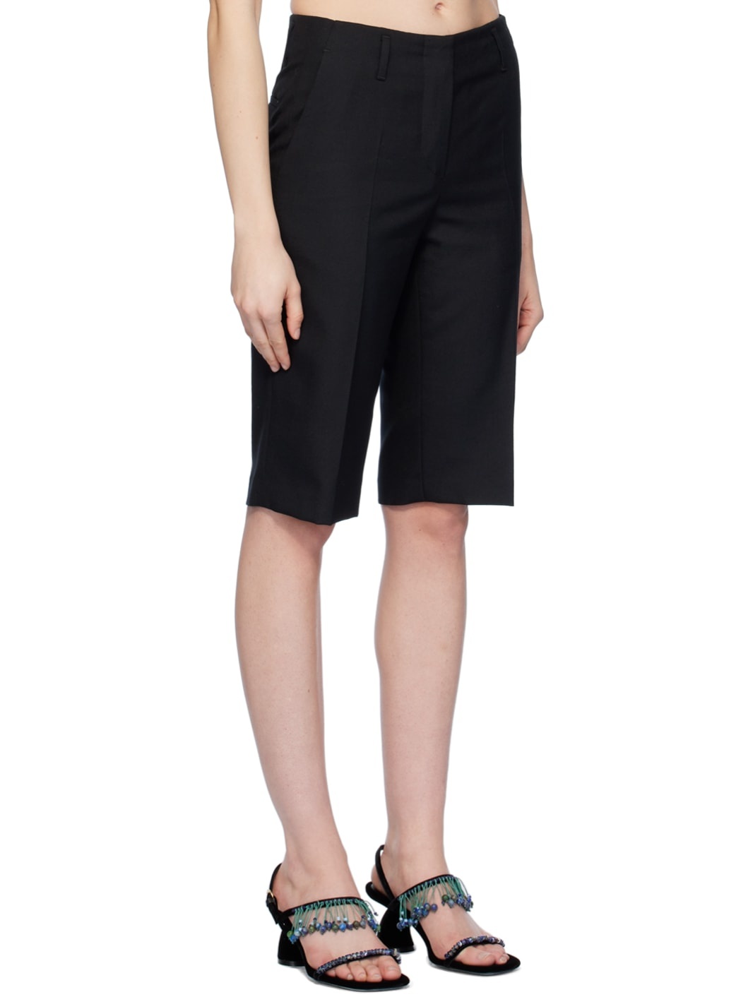 Black Four-Pocket Shorts - 2