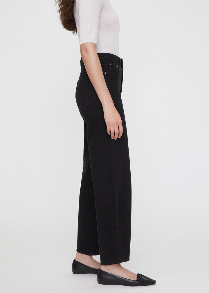 Barrel leg denim black - 4