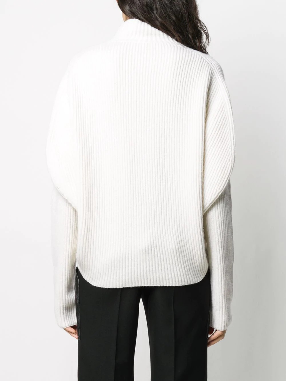 ribbed knit jumper - 4