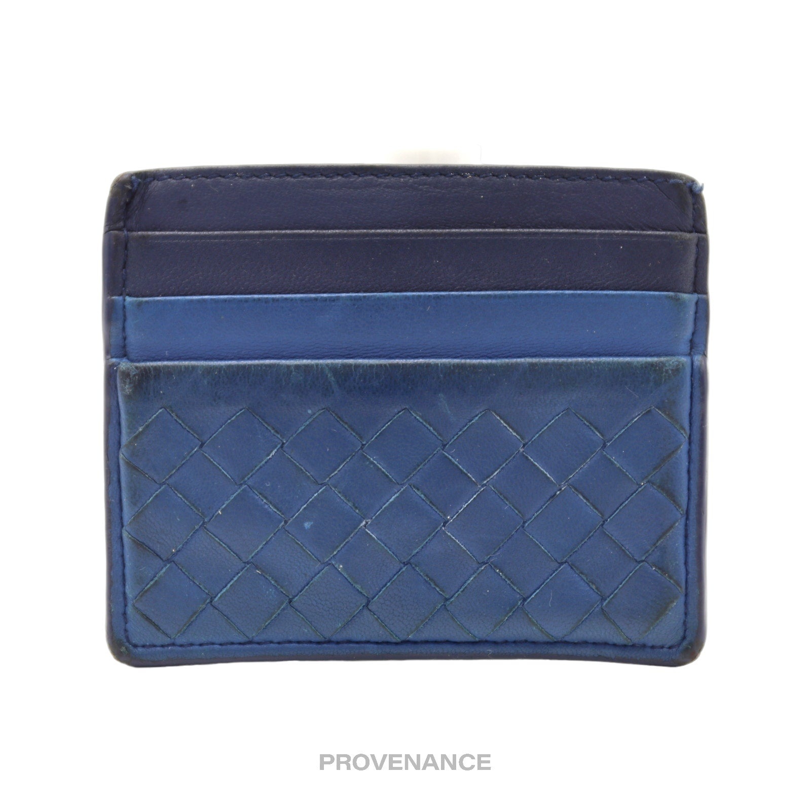 Bottega Veneta 6CC Card Wallet - Two-Tone Intrecciato - 1