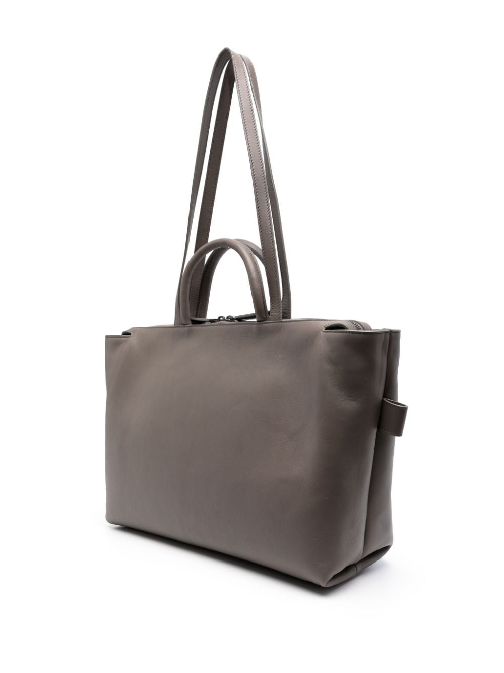 4 Dritta logo-debossed leather tote bag - 3