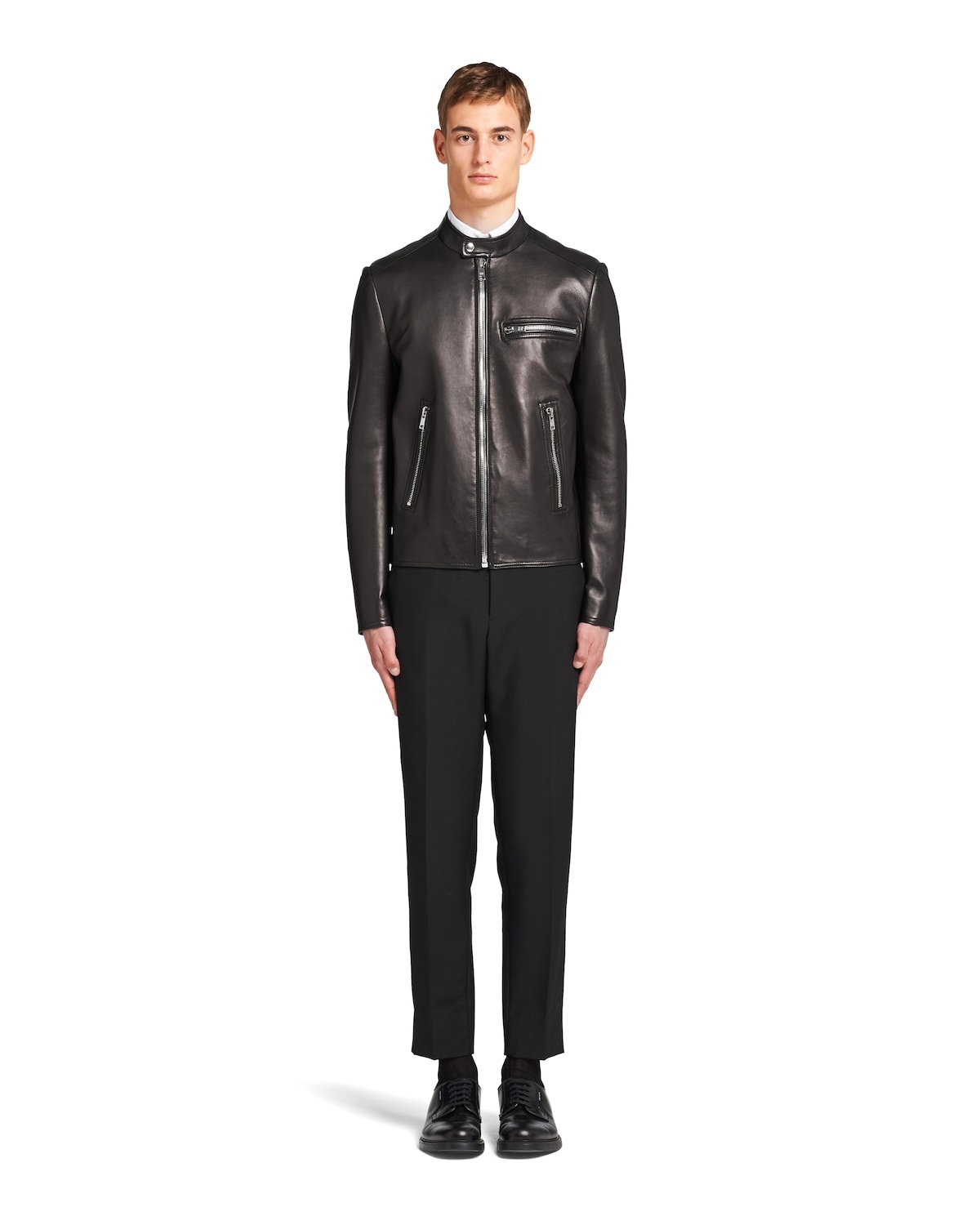 Plongé nappa leather biker jacket - 2