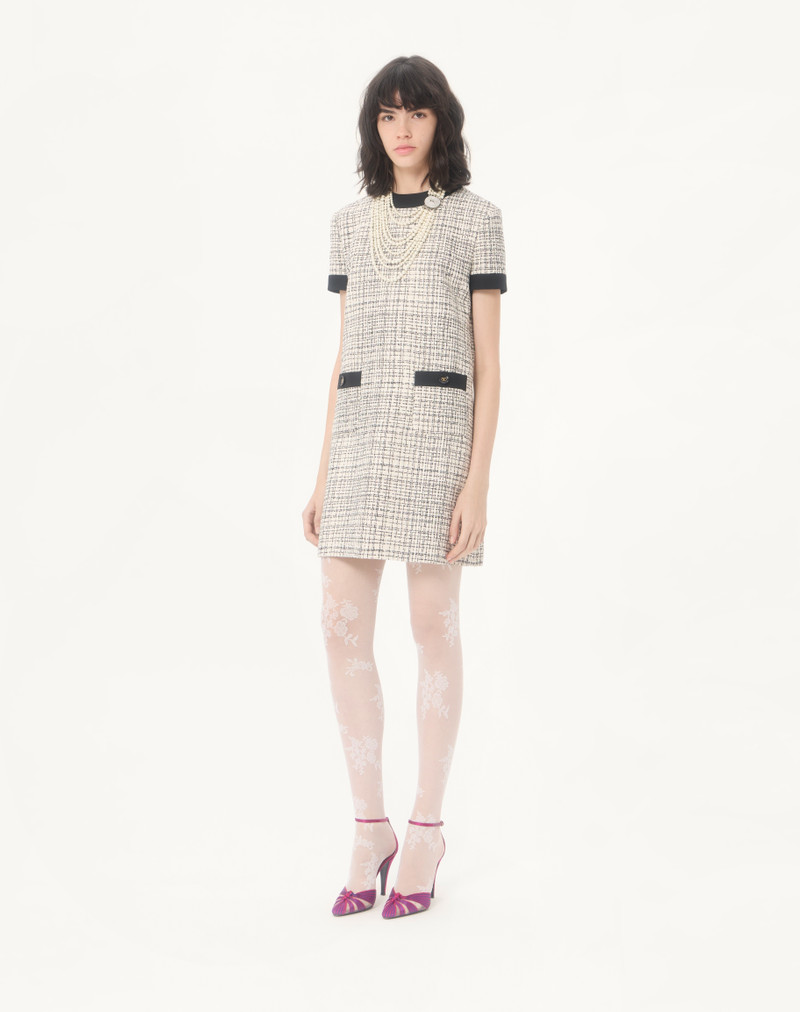 Valentino SHORT DRESS IN SQUARE TWEED outlook