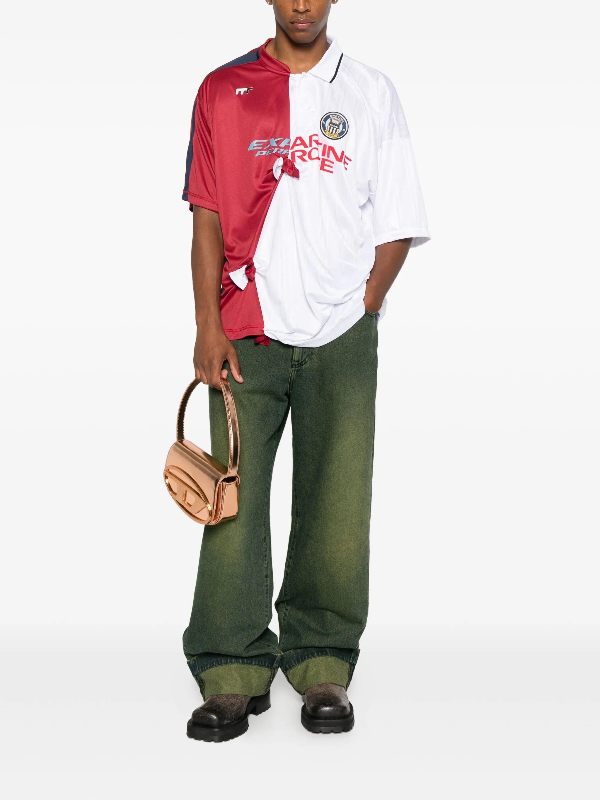 Martine Rose Colour-block Football Jersey - 3