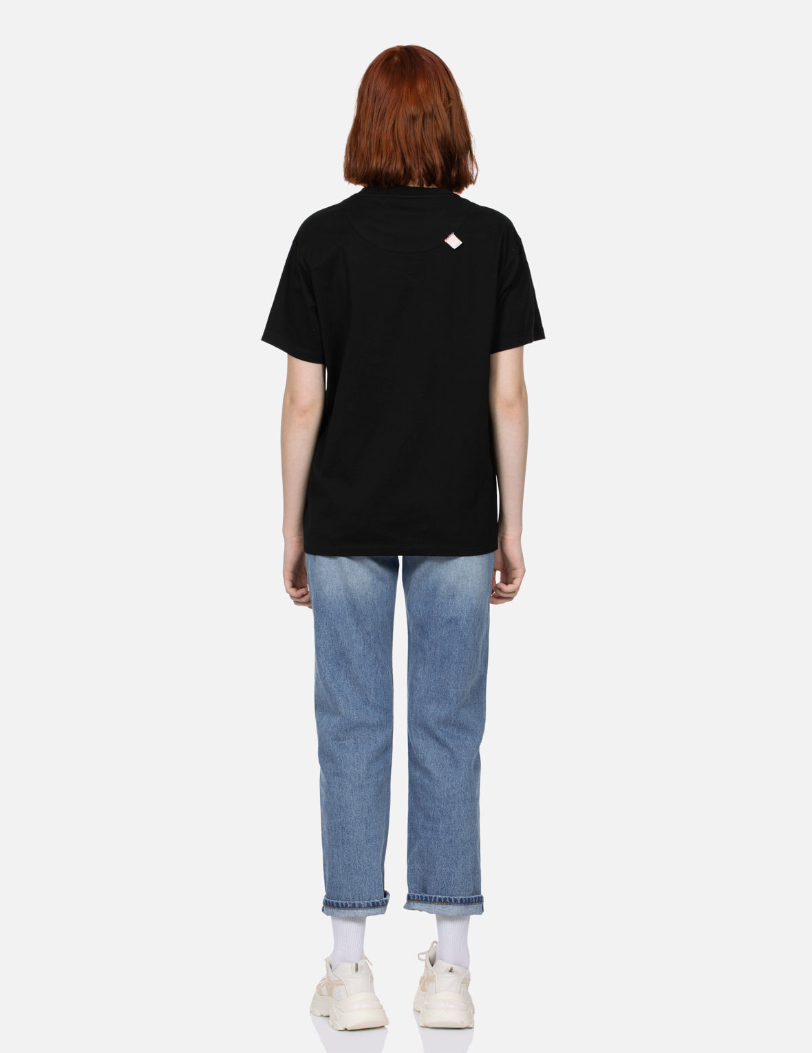FORTUNE CAT AND FLORAL PRINT BOYFRIEND T-SHIRT - 6
